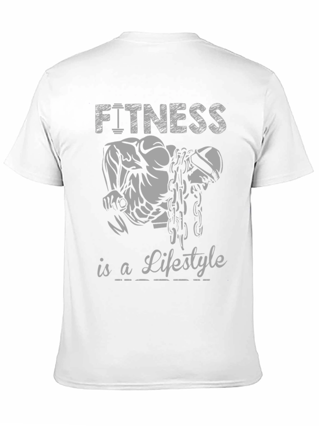 Fitness Lifestyle Graphic Tee - Black Cotton Shirt