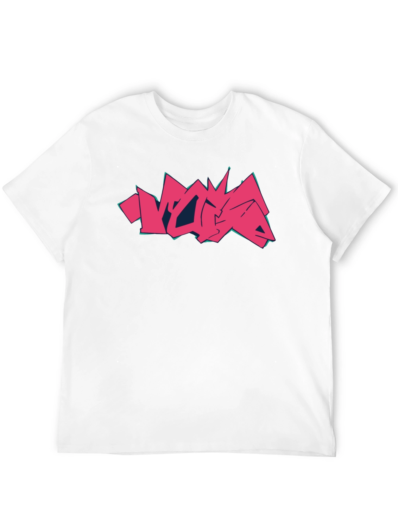 Graffiti Style Graphic Print Black T-Shirt