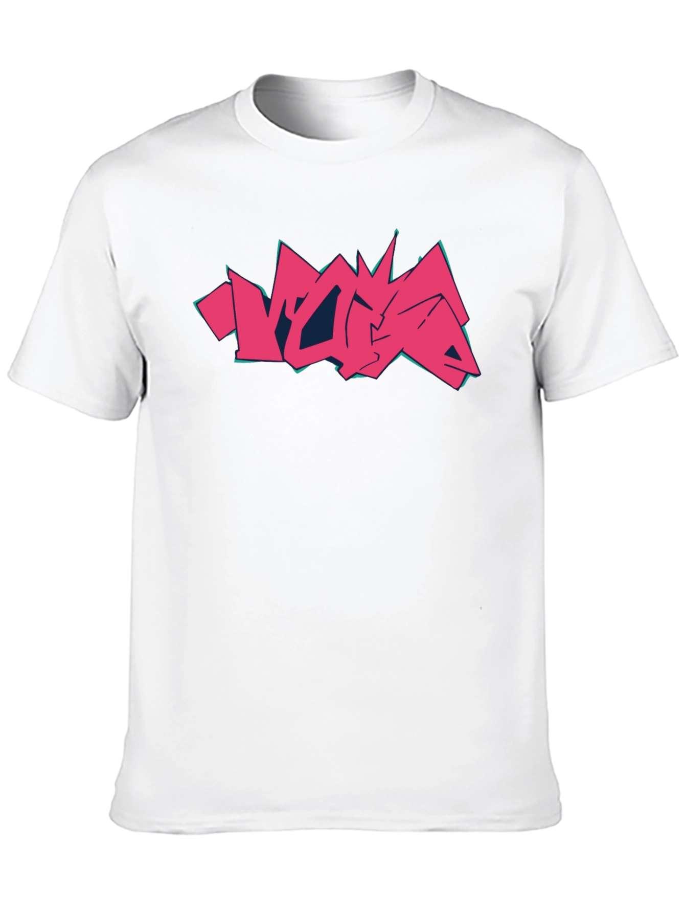 Graffiti Style Graphic Print Black T-Shirt