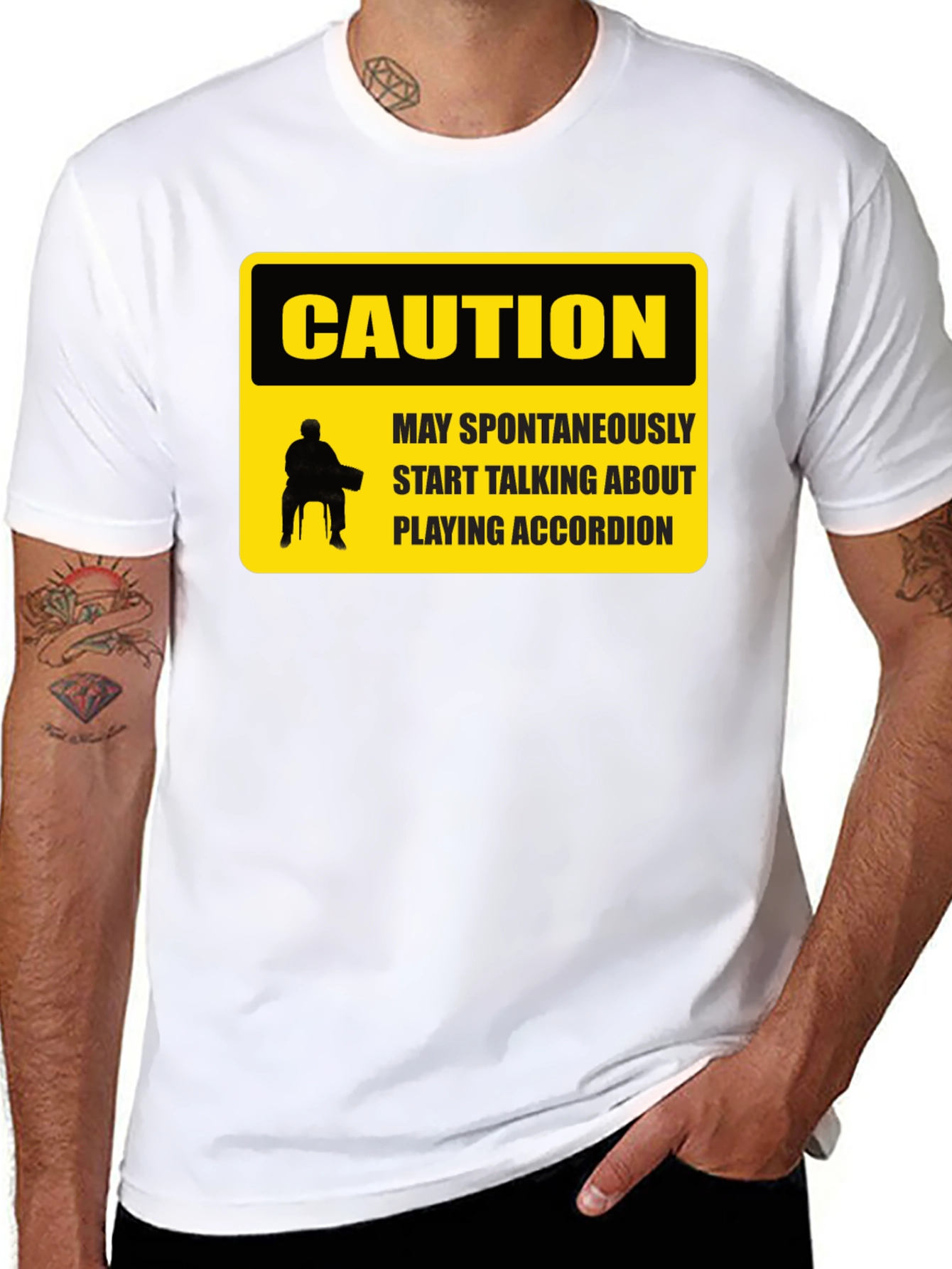 Caution Accordion T-Shirt