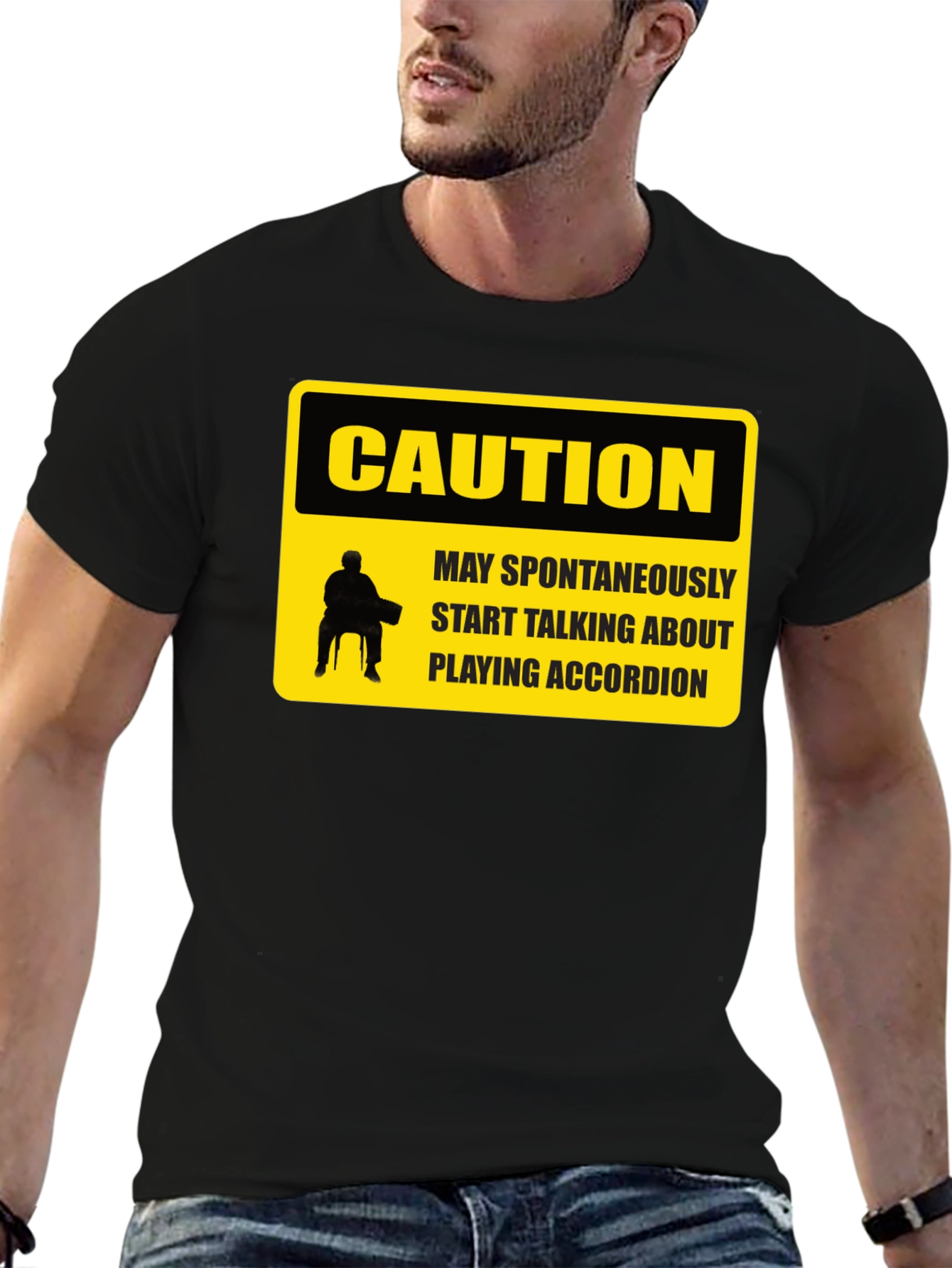 Caution Accordion T-Shirt