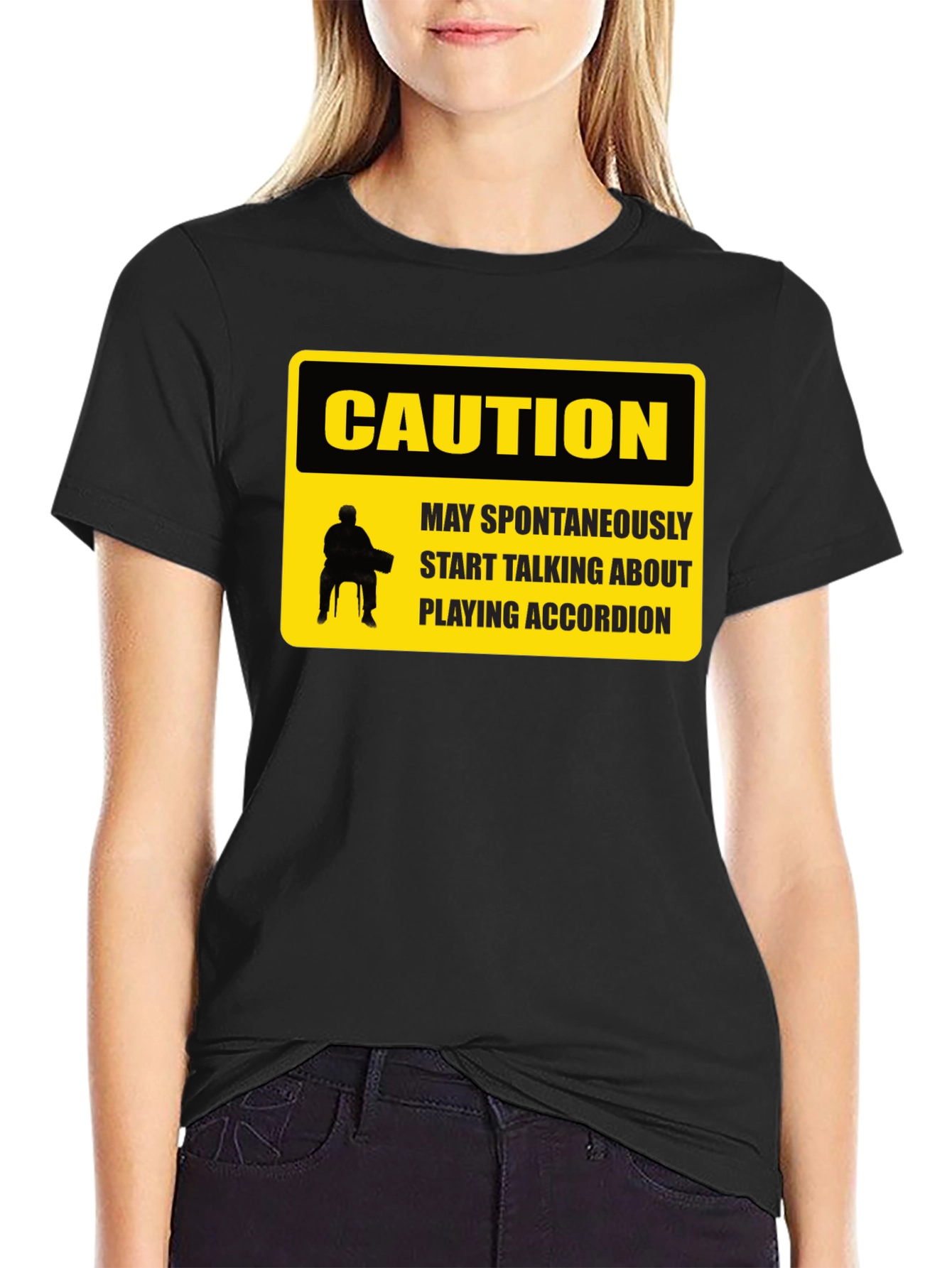 Caution Accordion T-Shirt