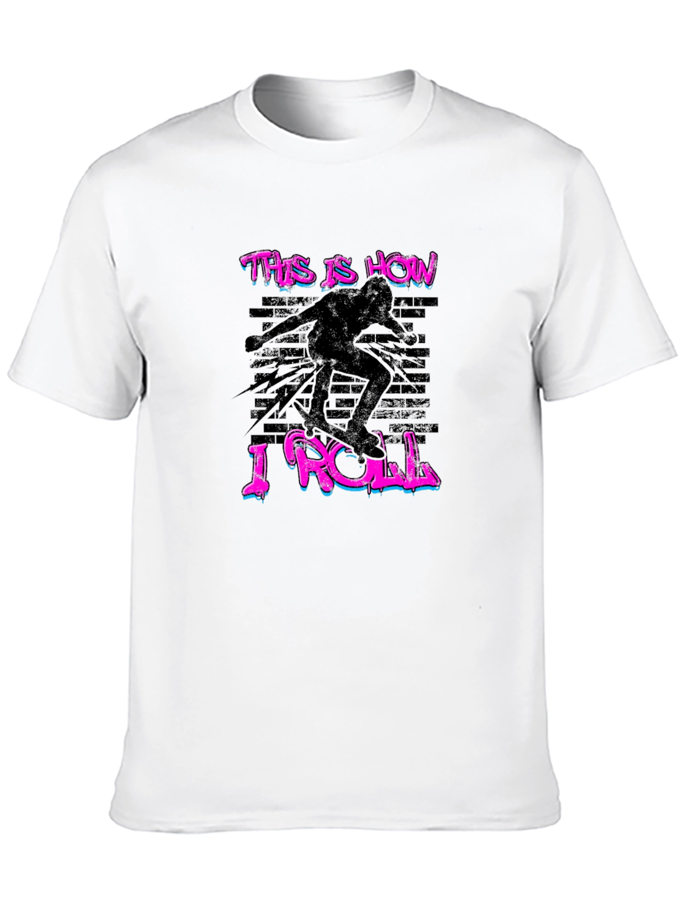 This is How I Roll Skateboarder Graphic Tee
