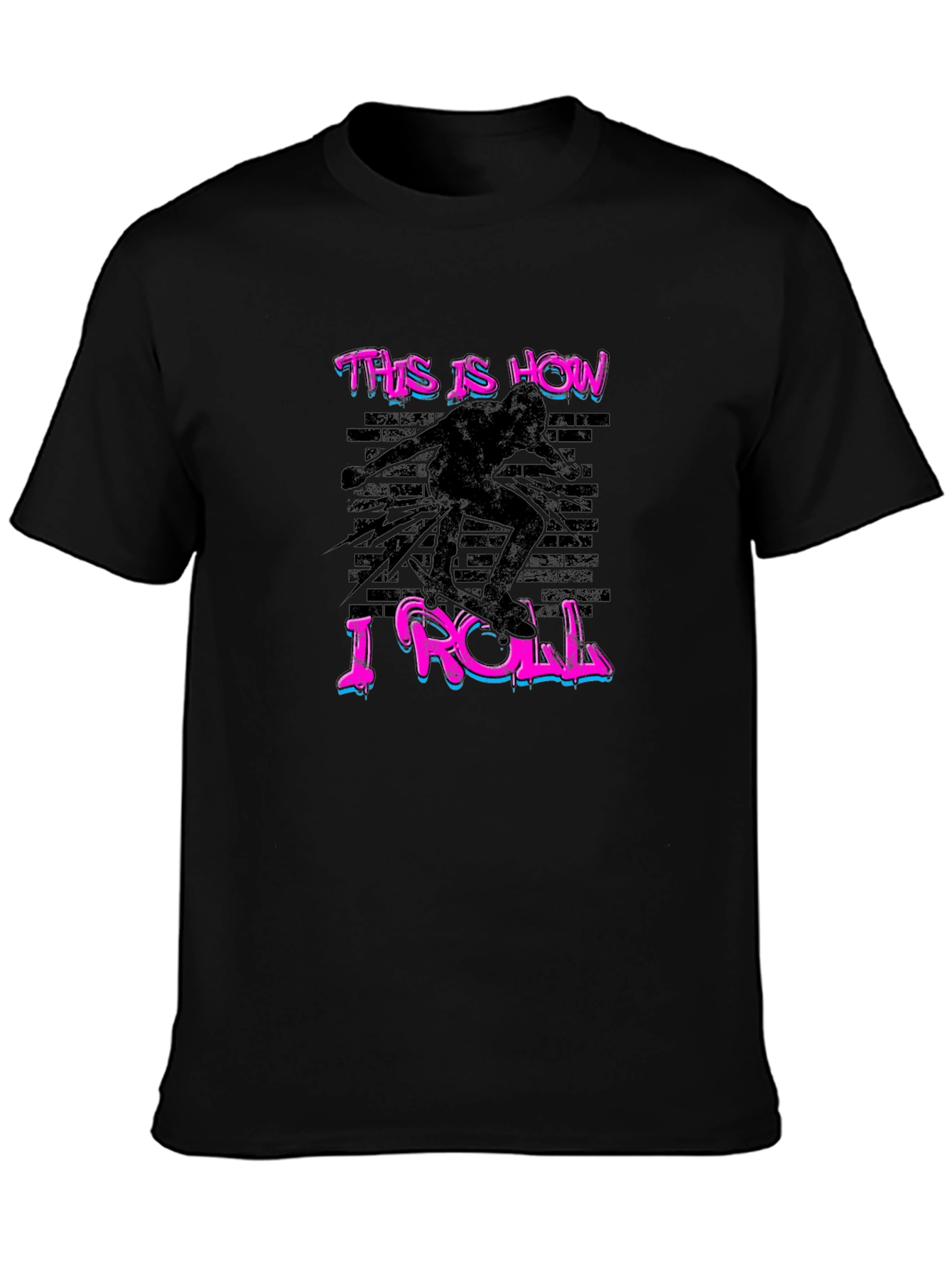 This is How I Roll Skateboarder Graphic Tee