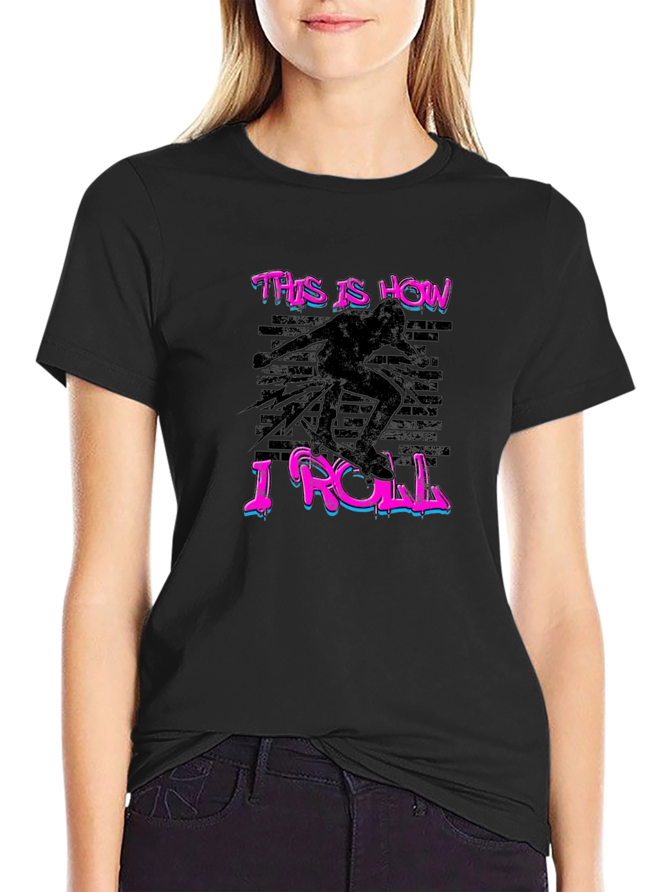 This is How I Roll Skateboarder Graphic Tee