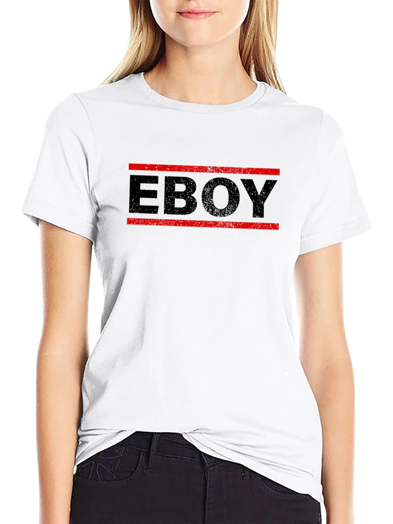 Eboy Graphic Print Crew Neck Tee