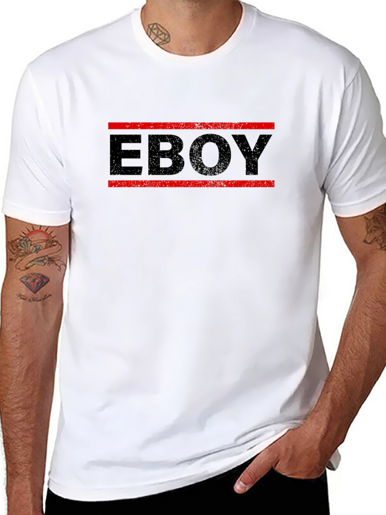 Eboy Graphic Print Crew Neck Tee