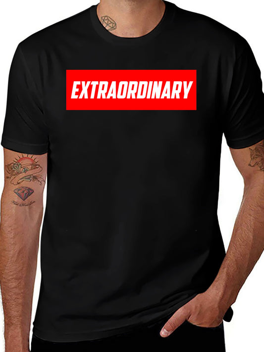 Extraordinary Graphic Print Crew Neck T-Shirt