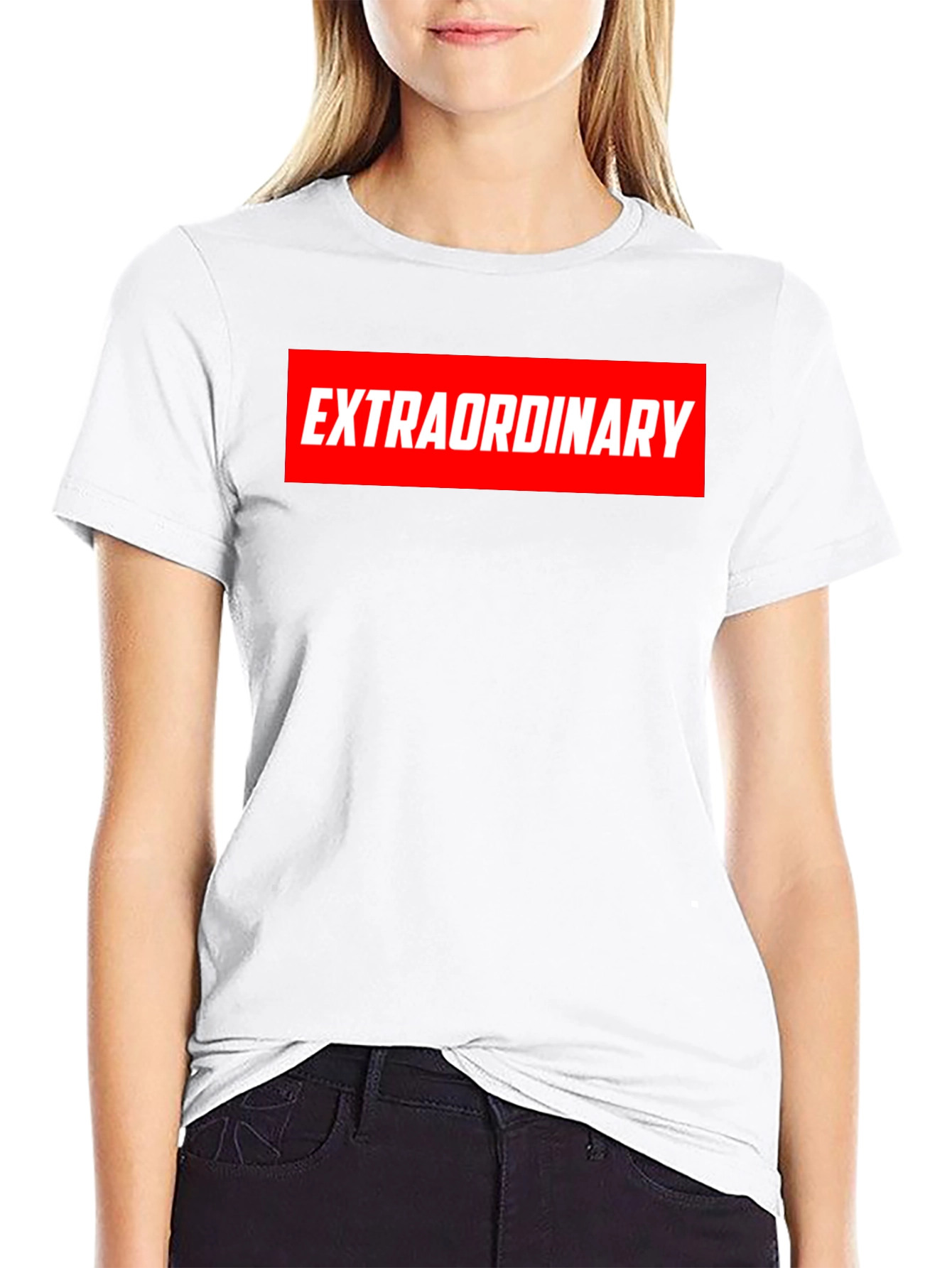 Extraordinary Graphic Print Crew Neck T-Shirt