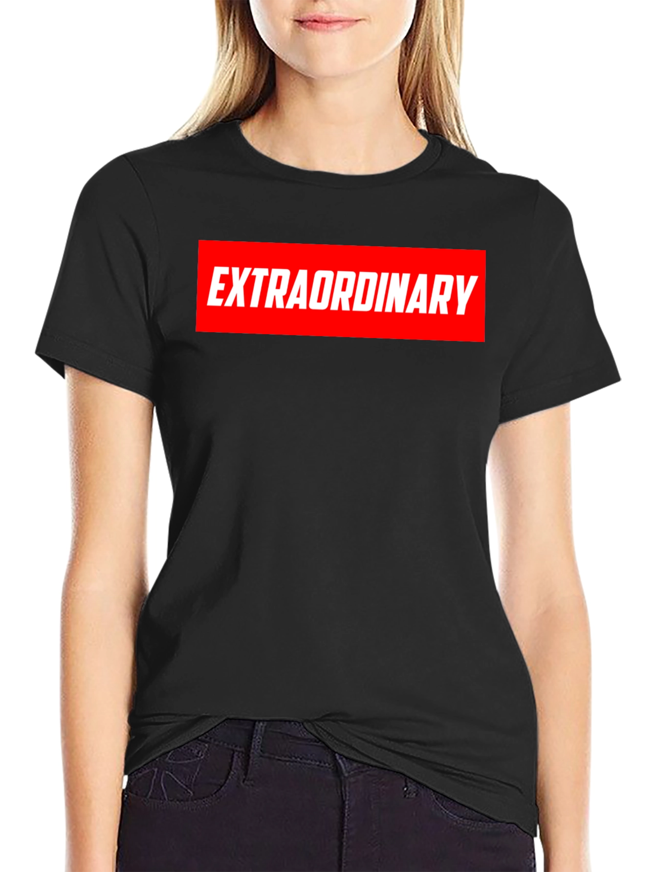 Extraordinary Graphic Print Crew Neck T-Shirt