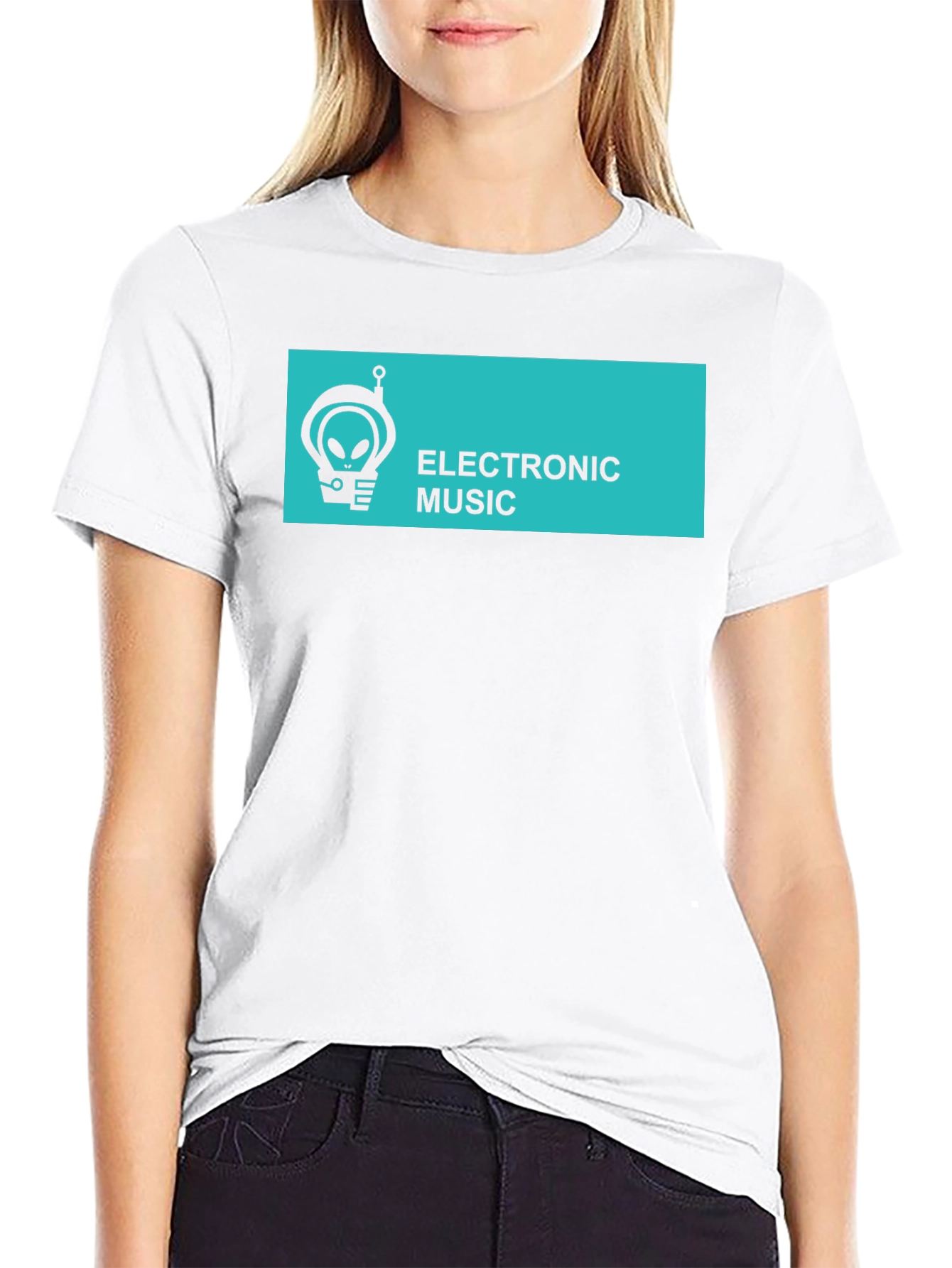 Electronic Music Alien Graphic T-Shirt