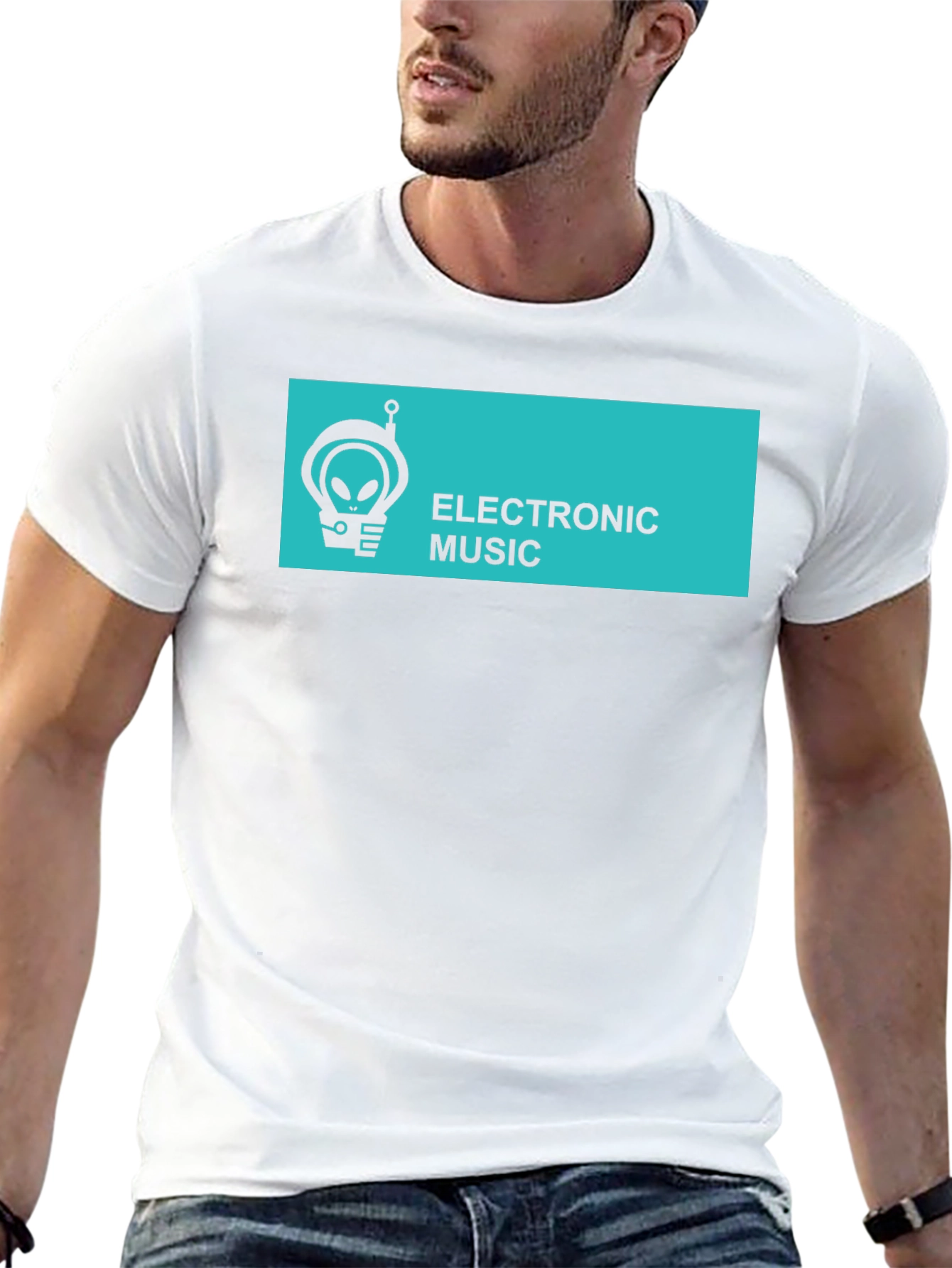 Electronic Music Alien Graphic T-Shirt