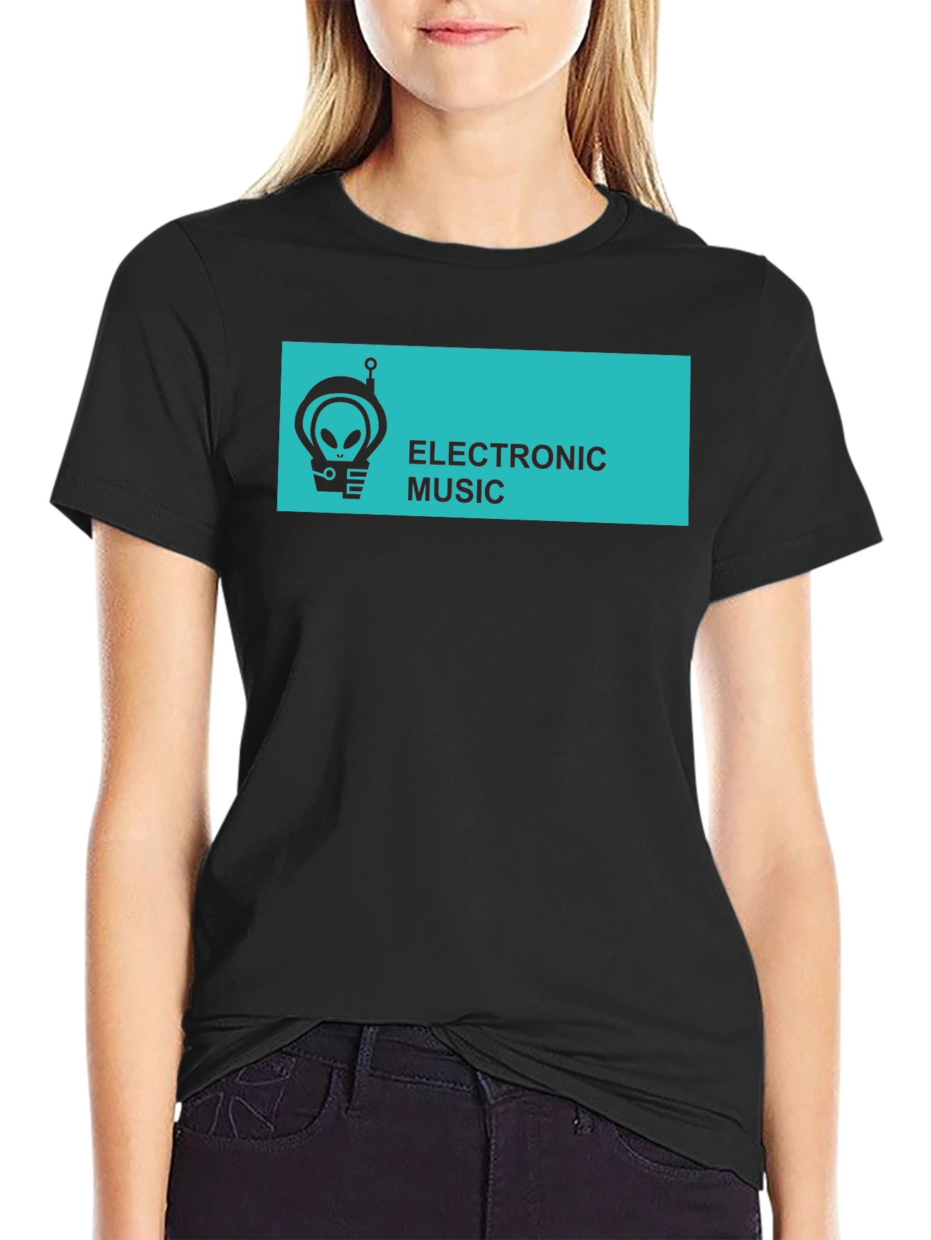 Electronic Music Alien Graphic T-Shirt