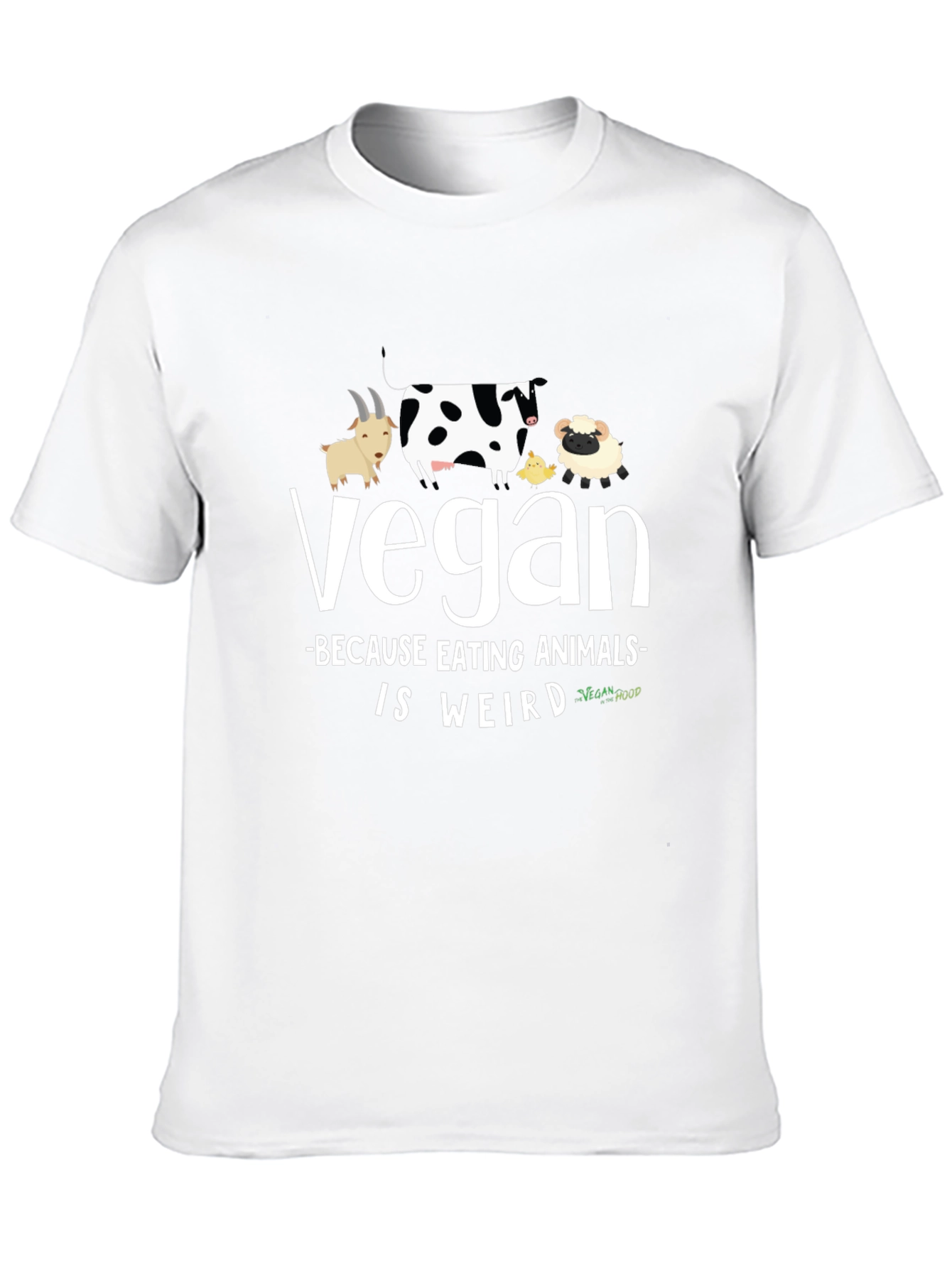 Vegan T-Shirt: Animals Are Weird Black Tee