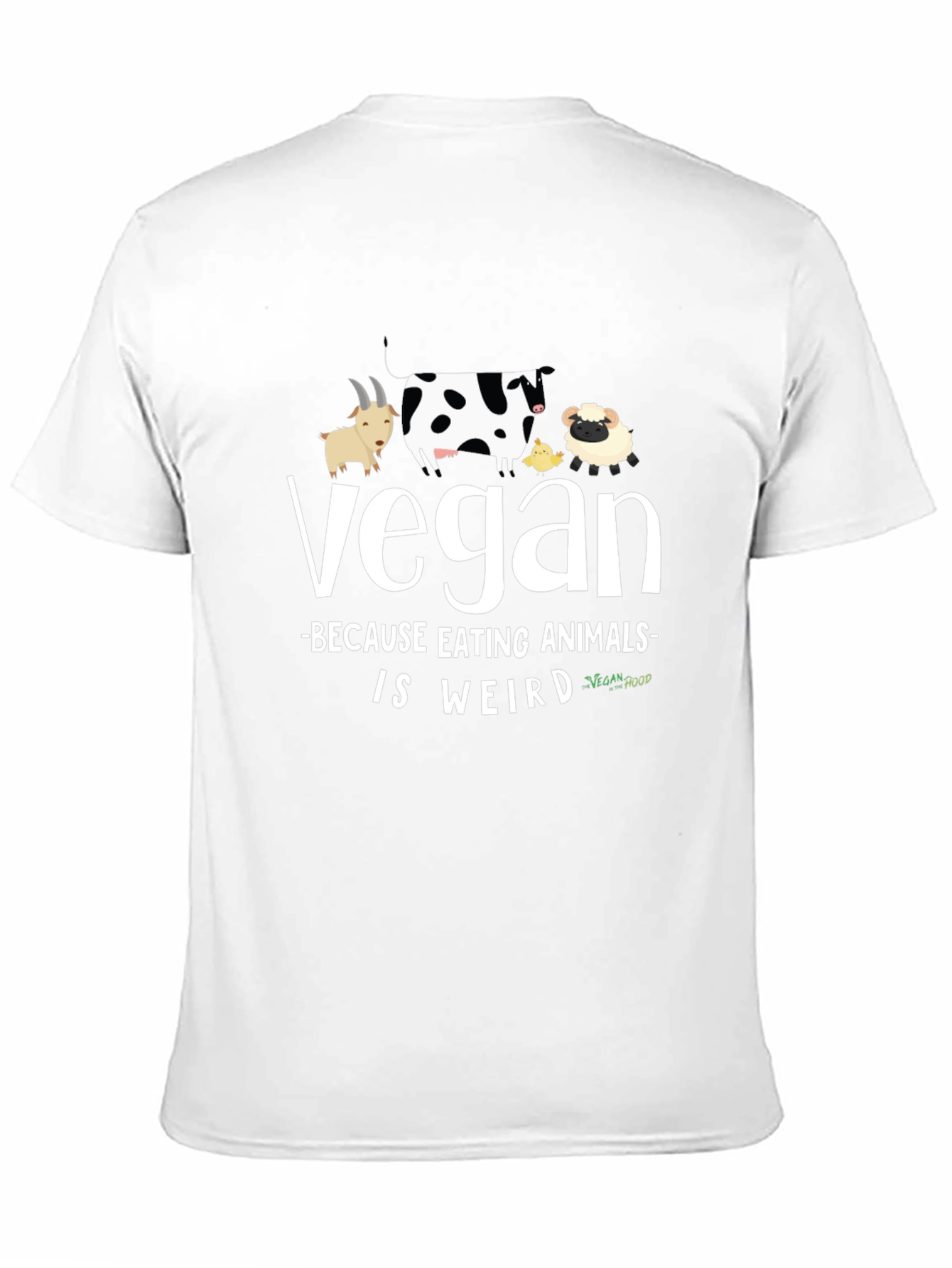Vegan T-Shirt: Animals Are Weird Black Tee