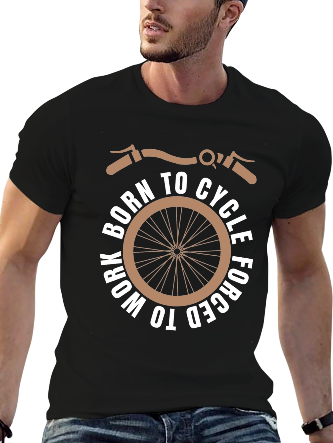 Born to Cycle Mens Black T-Shirt