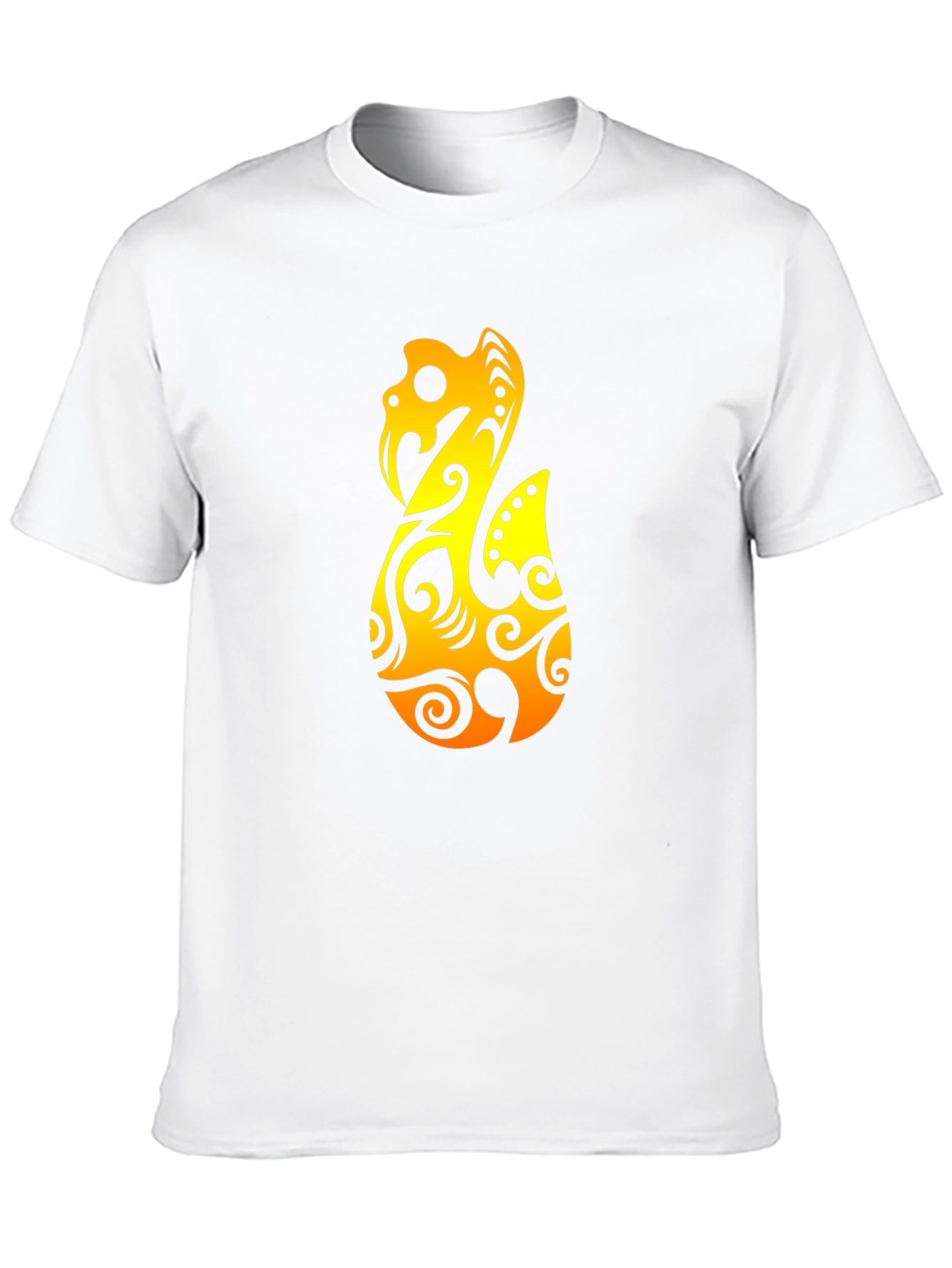 Tribal Hook Graphic Black T-Shirt