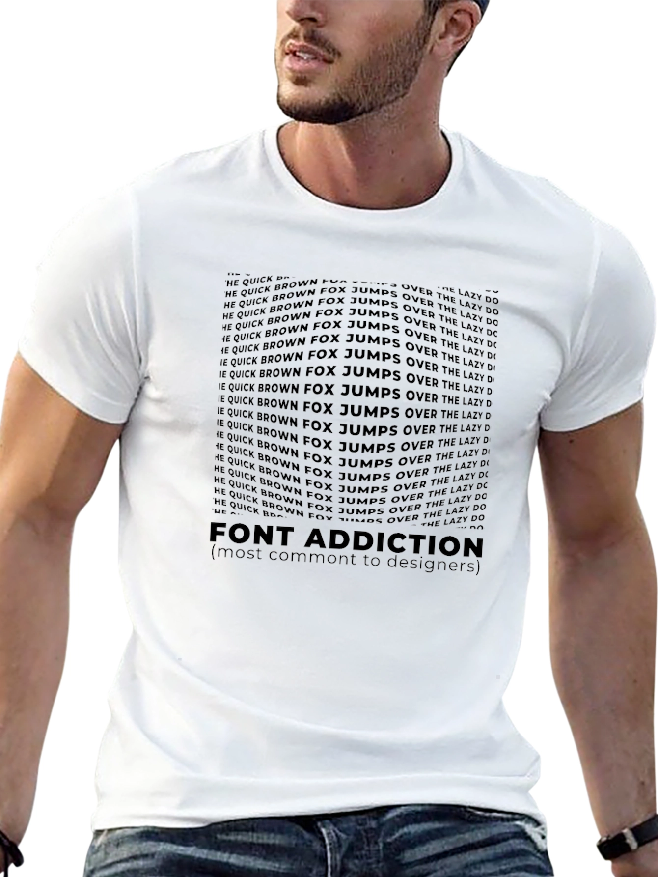 Font Addiction T-Shirt: Designers Humor