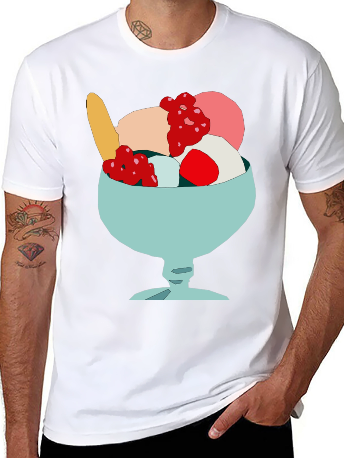 Ice Cream Dessert T-Shirt - Fun Novelty Graphic Tee