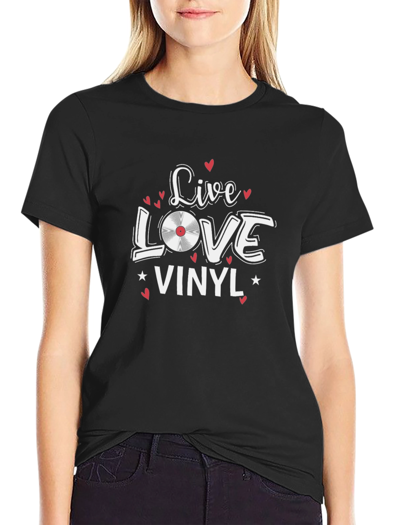 Live Love Vinyl Graphic T-Shirt