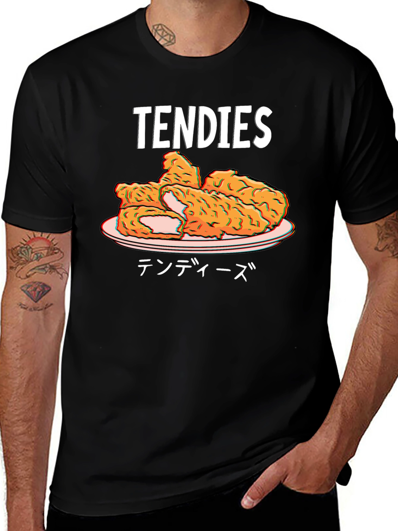 Tendies Graphic T-Shirt - Novelty Food Tee