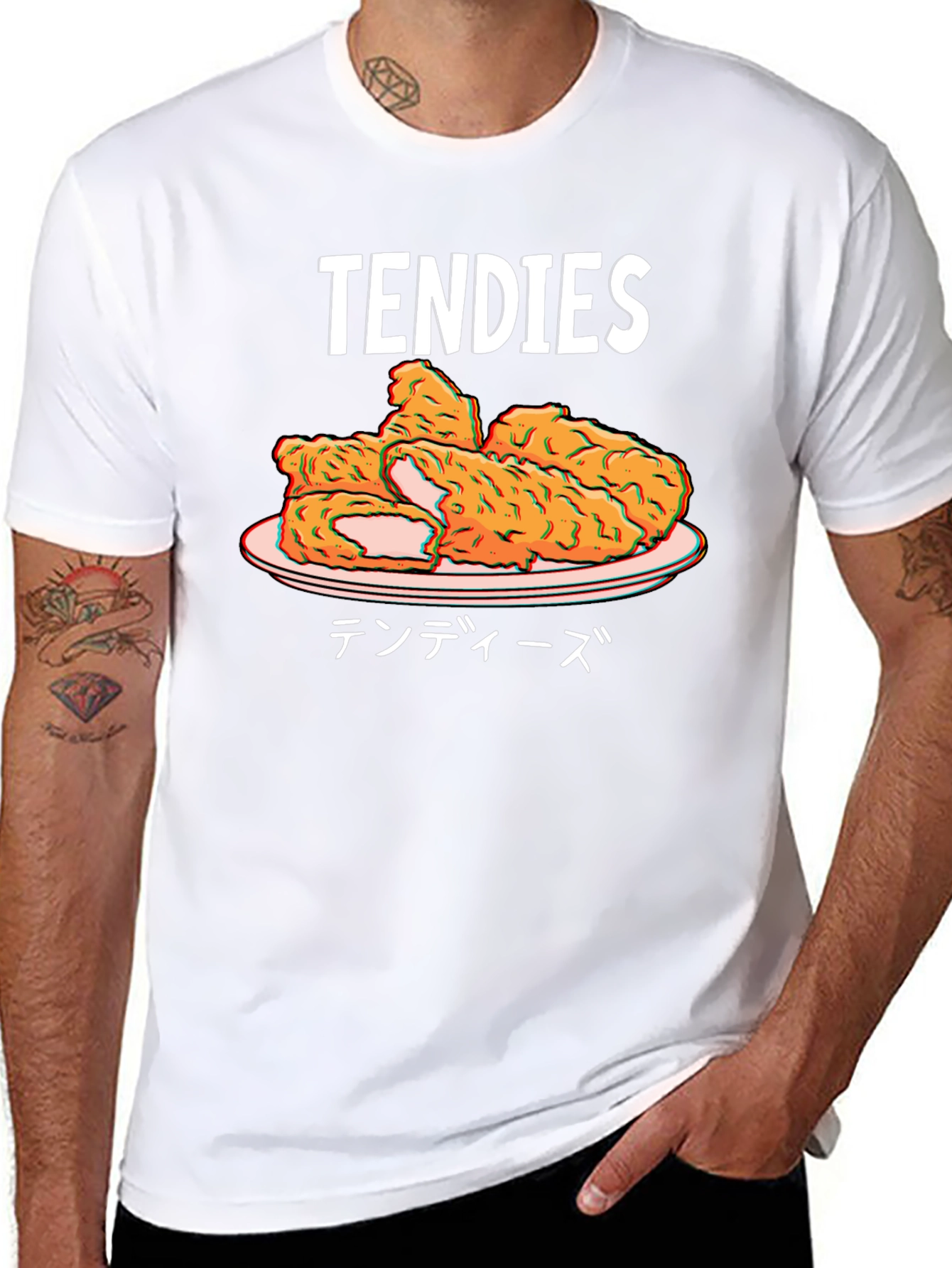 Tendies Graphic T-Shirt - Novelty Food Tee
