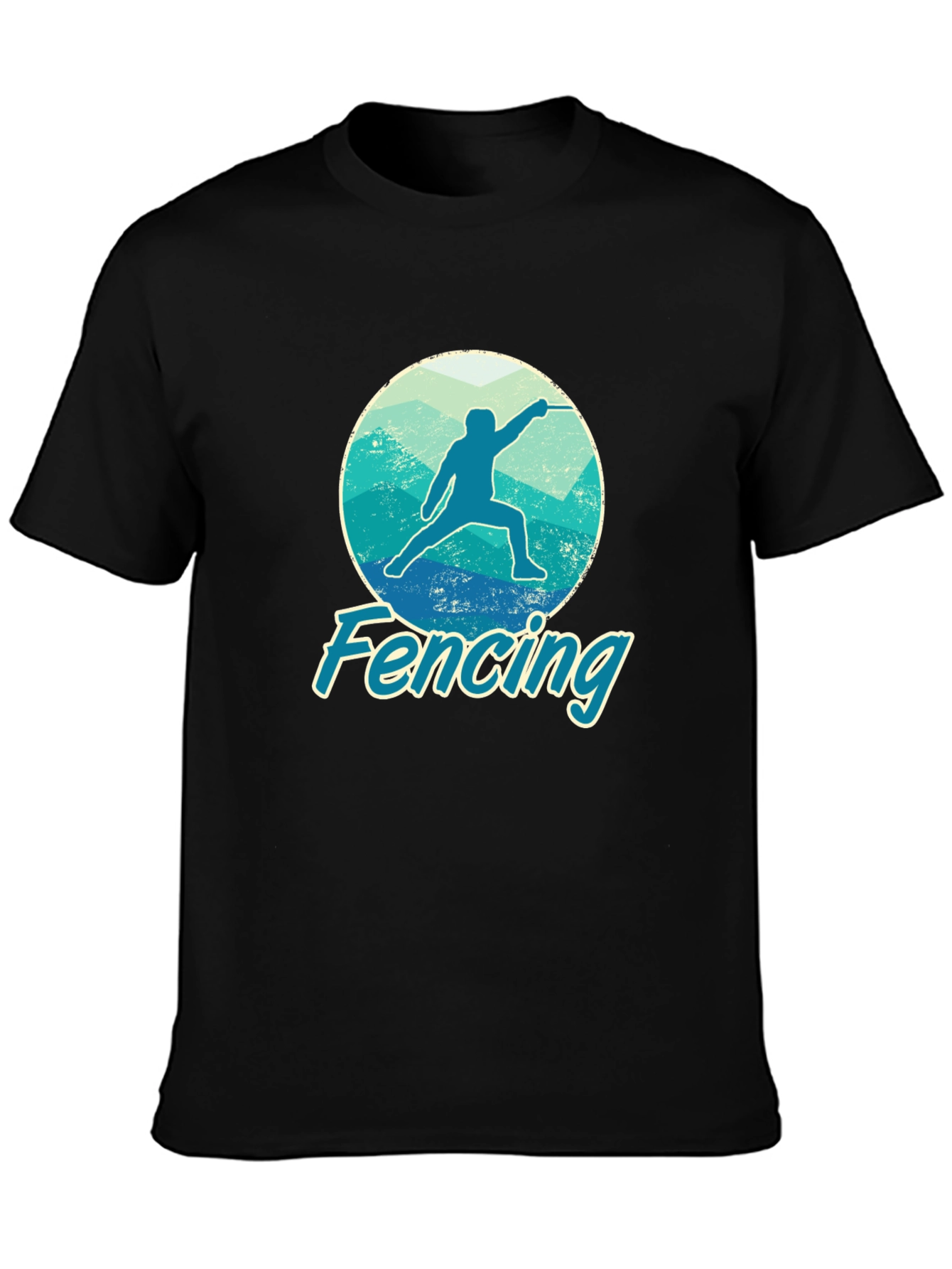Fencing Graphic Tee - Sporty Fencer T-Shirt