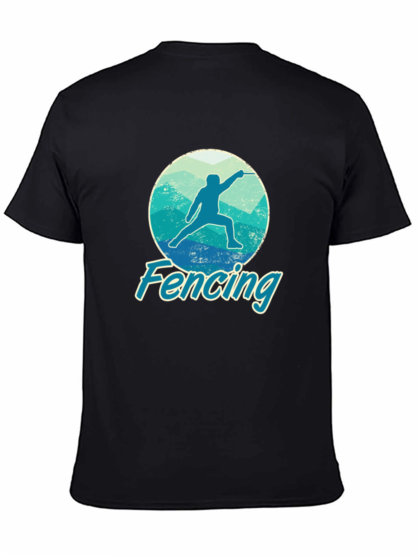 Fencing Graphic Tee - Sporty Fencer T-Shirt