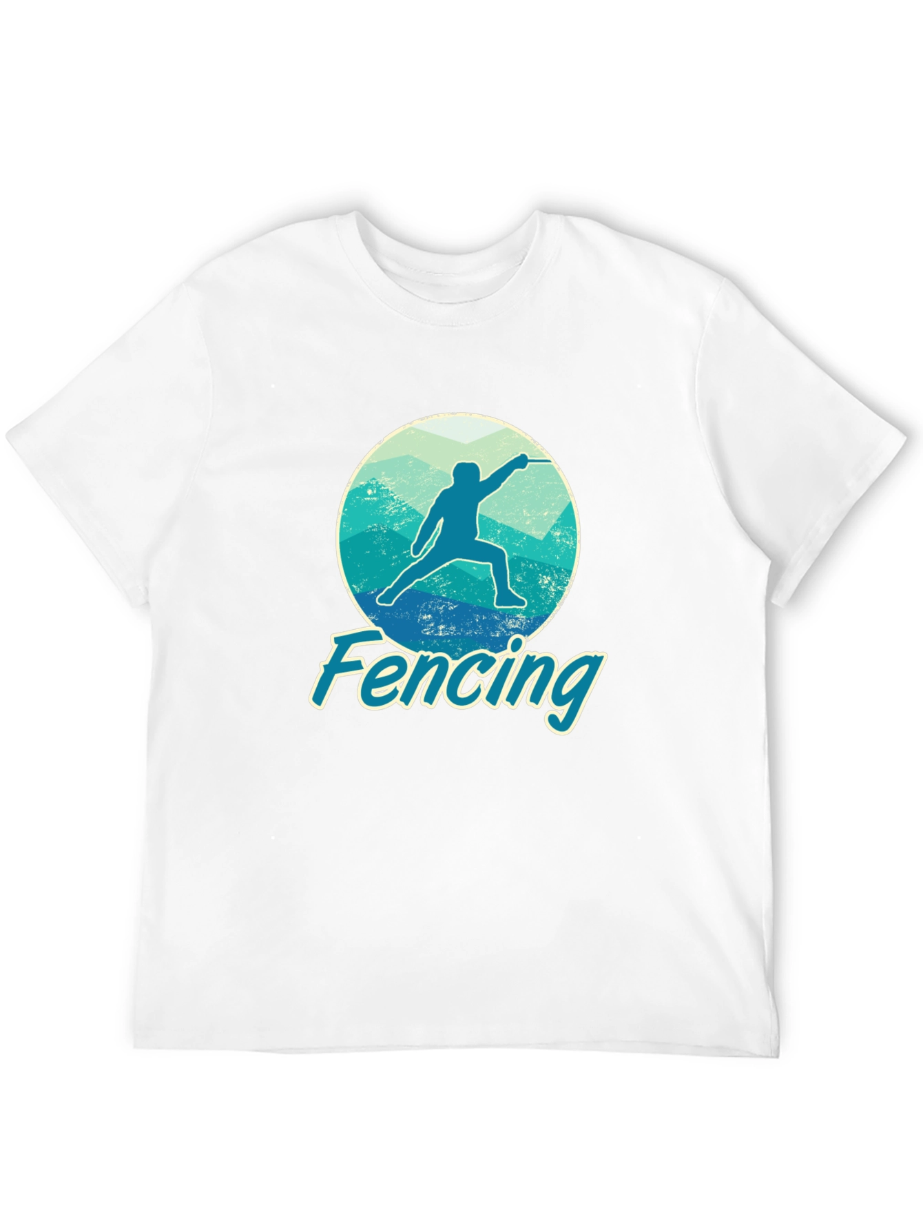 Fencing Graphic Tee - Sporty Fencer T-Shirt