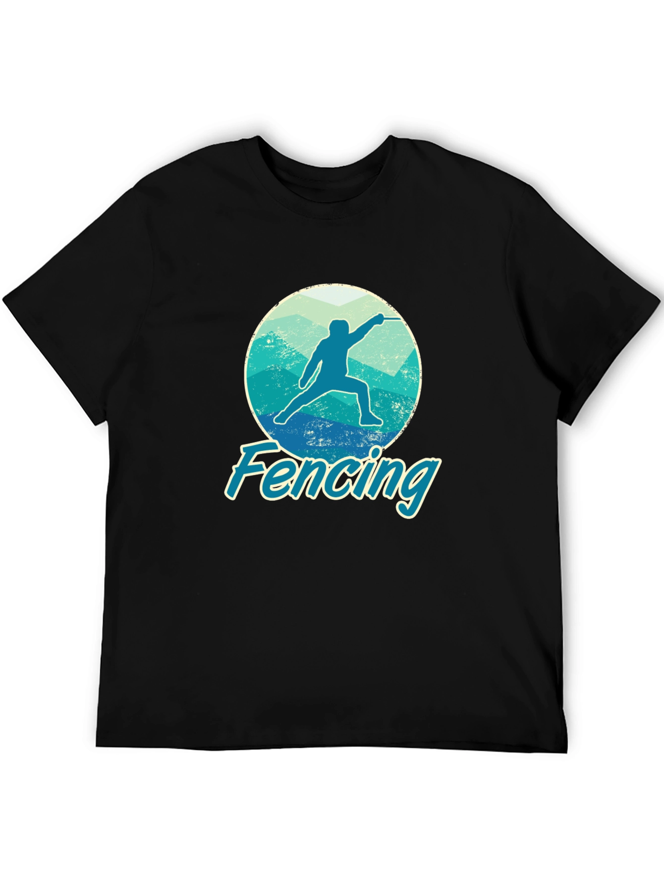 Fencing Graphic Tee - Sporty Fencer T-Shirt