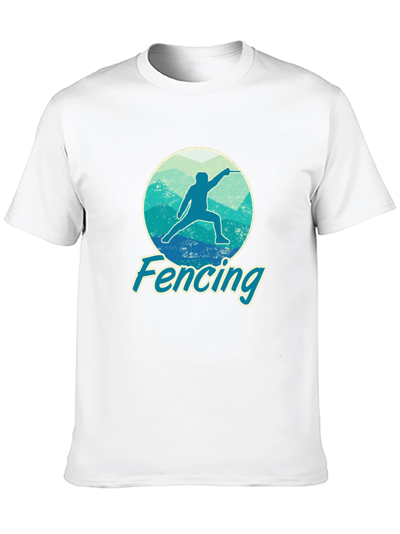 Fencing Graphic Tee - Sporty Fencer T-Shirt