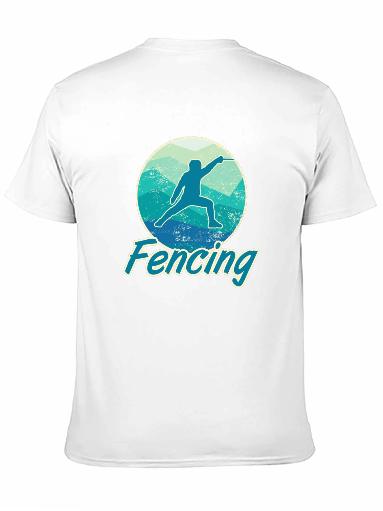 Fencing Graphic Tee - Sporty Fencer T-Shirt