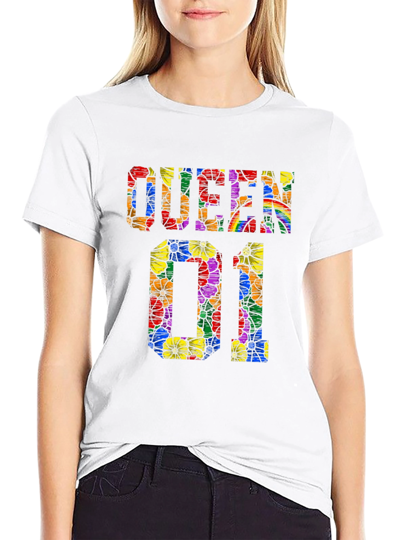 Queen 01 Floral Pride T-Shirt