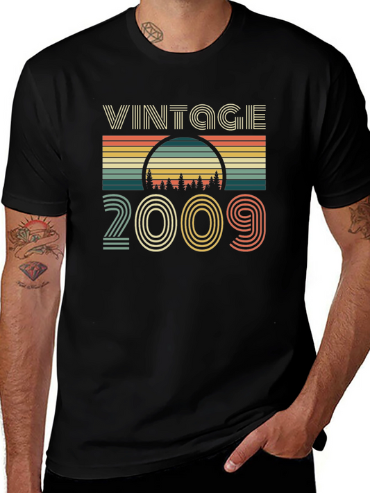 Vintage 2009 Graphic T-Shirt Retro Birthday Gift
