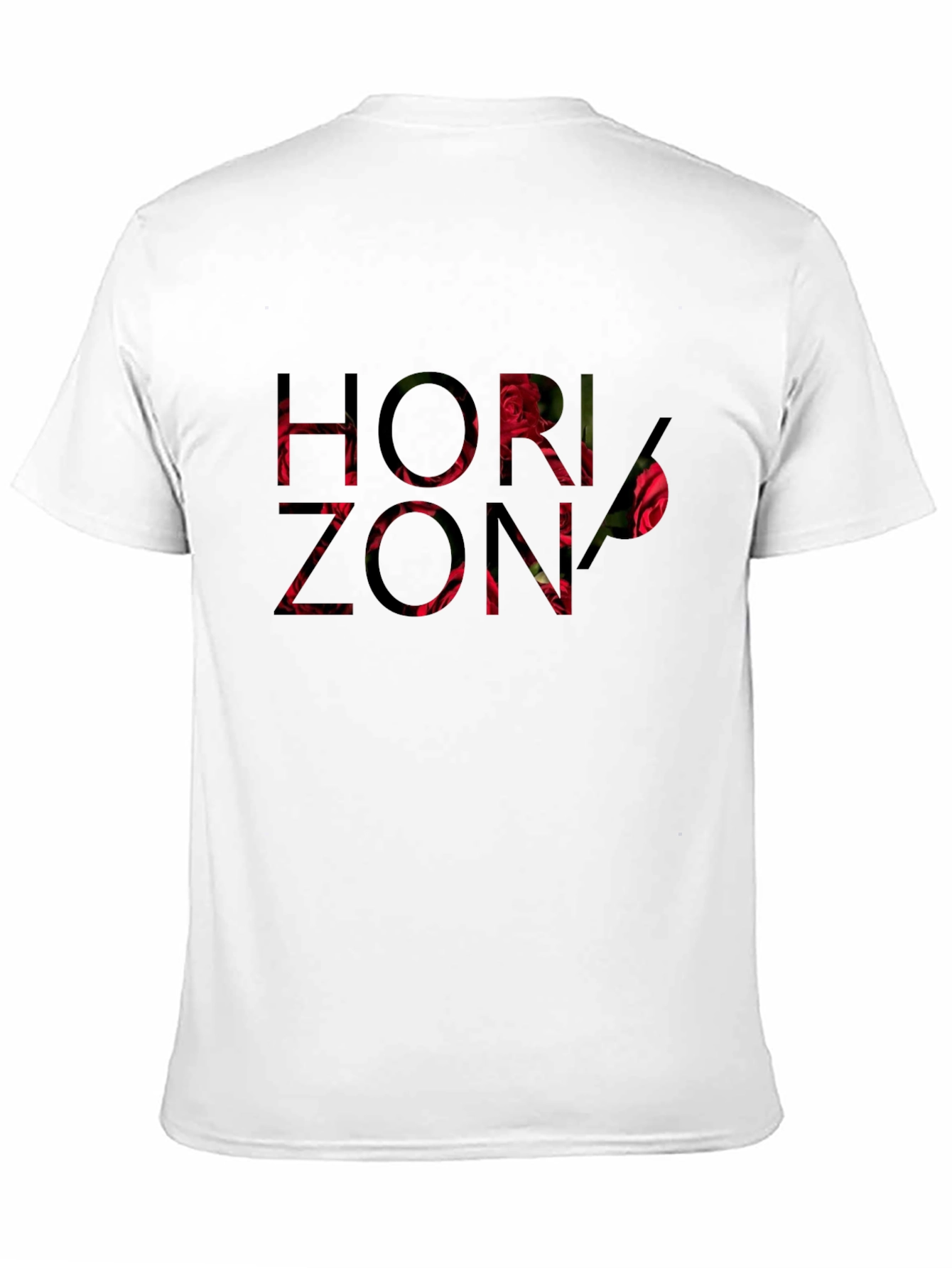 Horizon Rose Graphic Black Tee