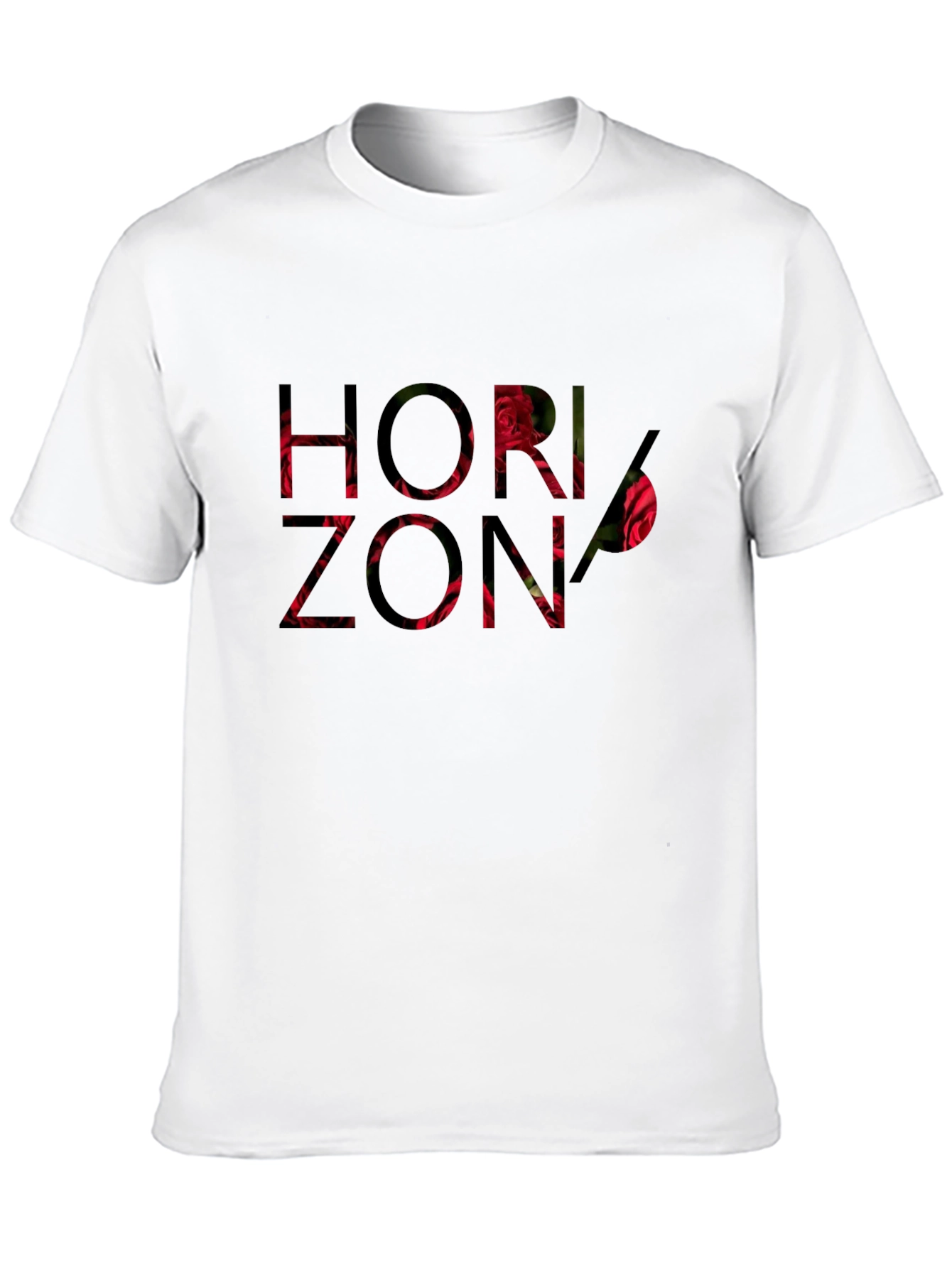 Horizon Rose Graphic Black Tee