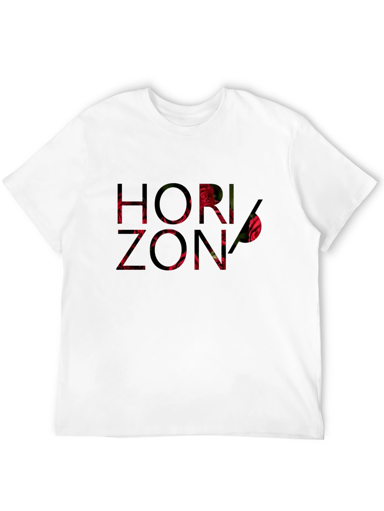 Horizon Rose Graphic Black Tee