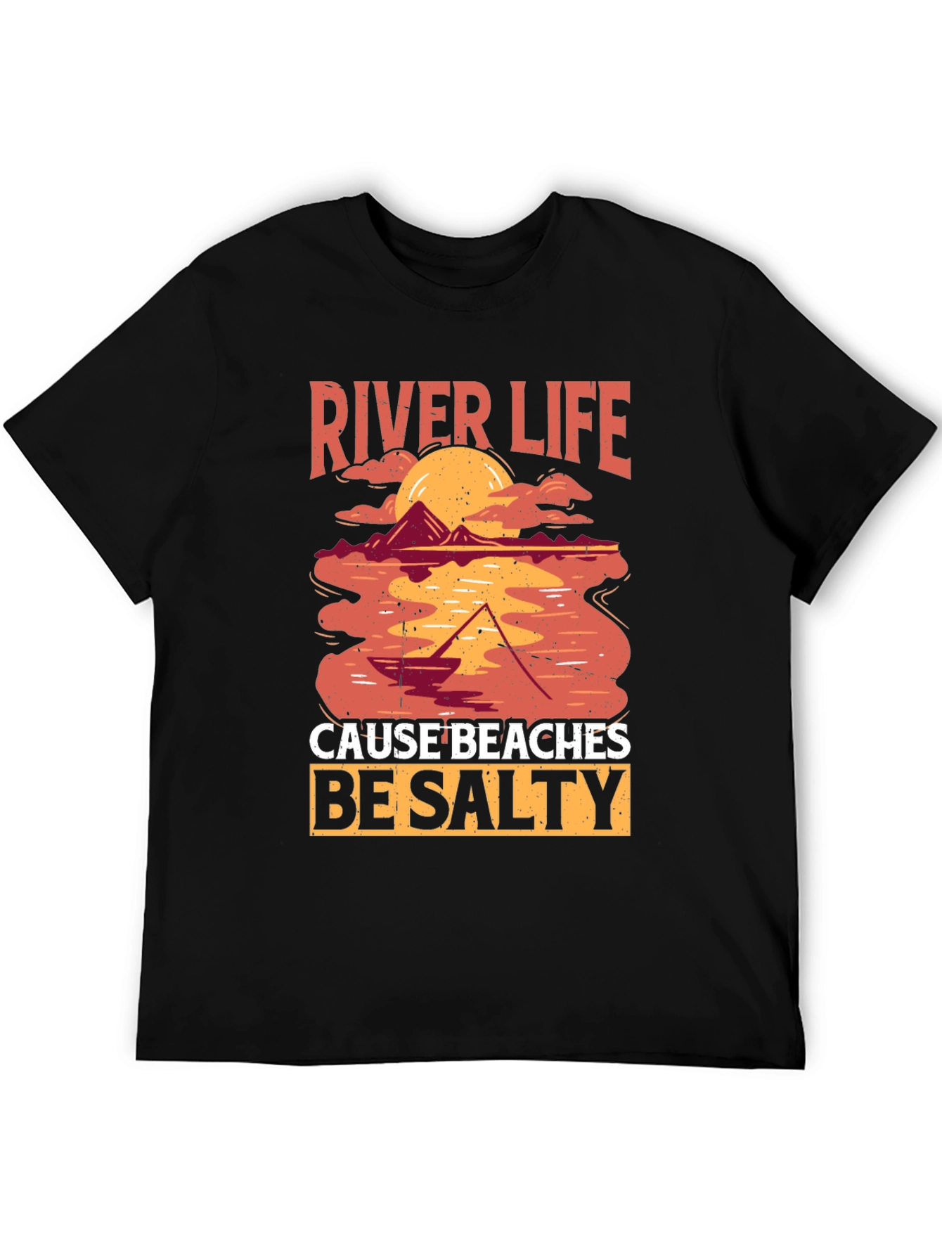 River Life T-Shirt - Salty Beaches Graphic Tee