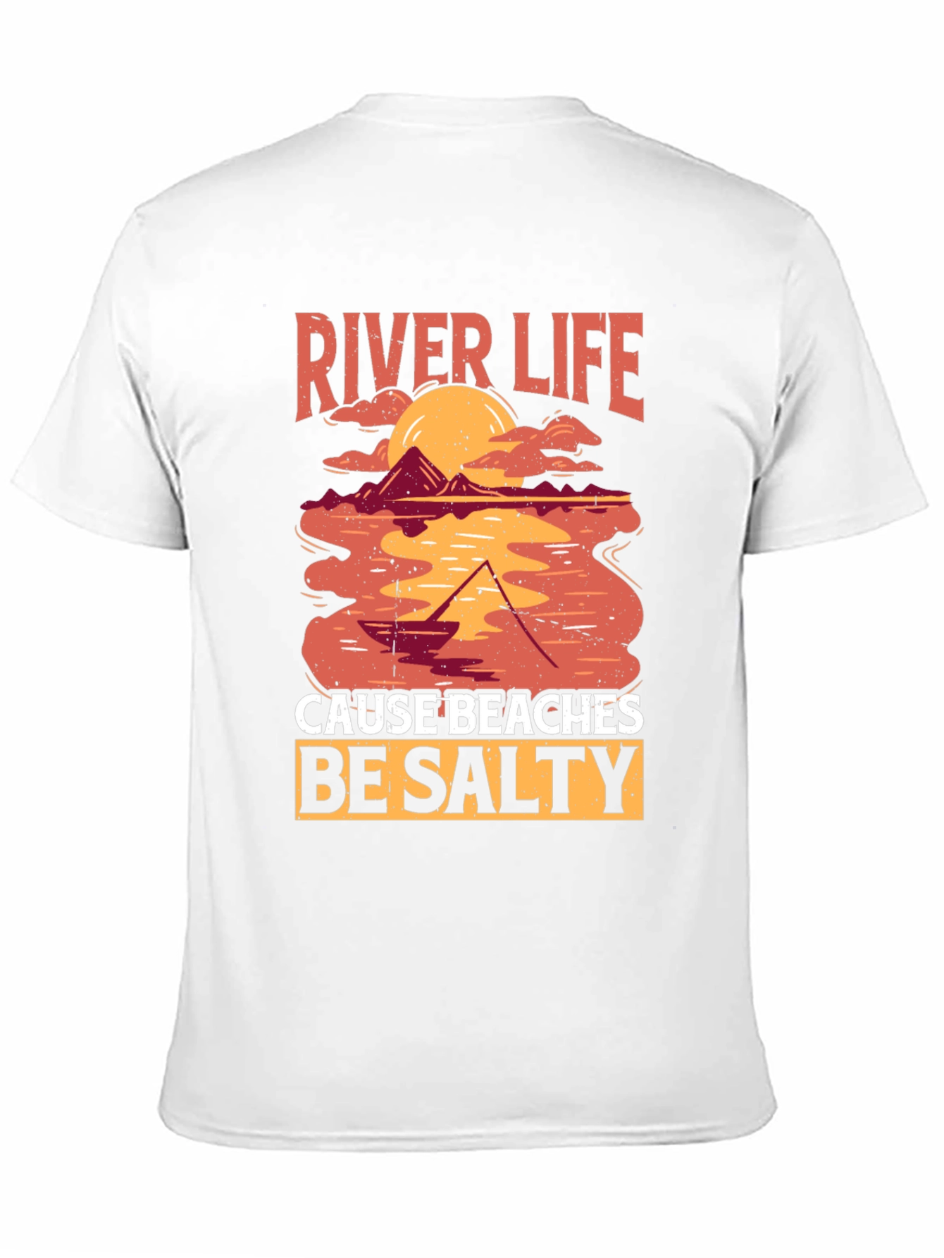 River Life T-Shirt - Salty Beaches Graphic Tee