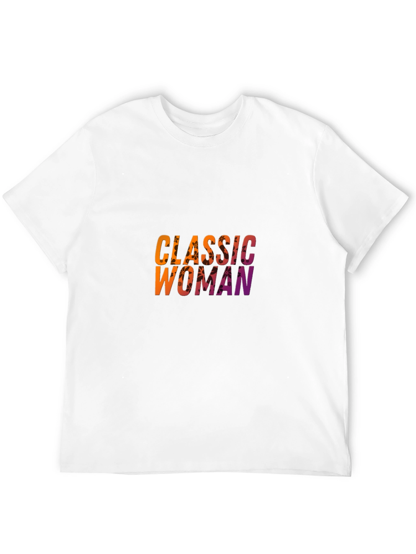 Classic Woman Graphic Print Black T-Shirt