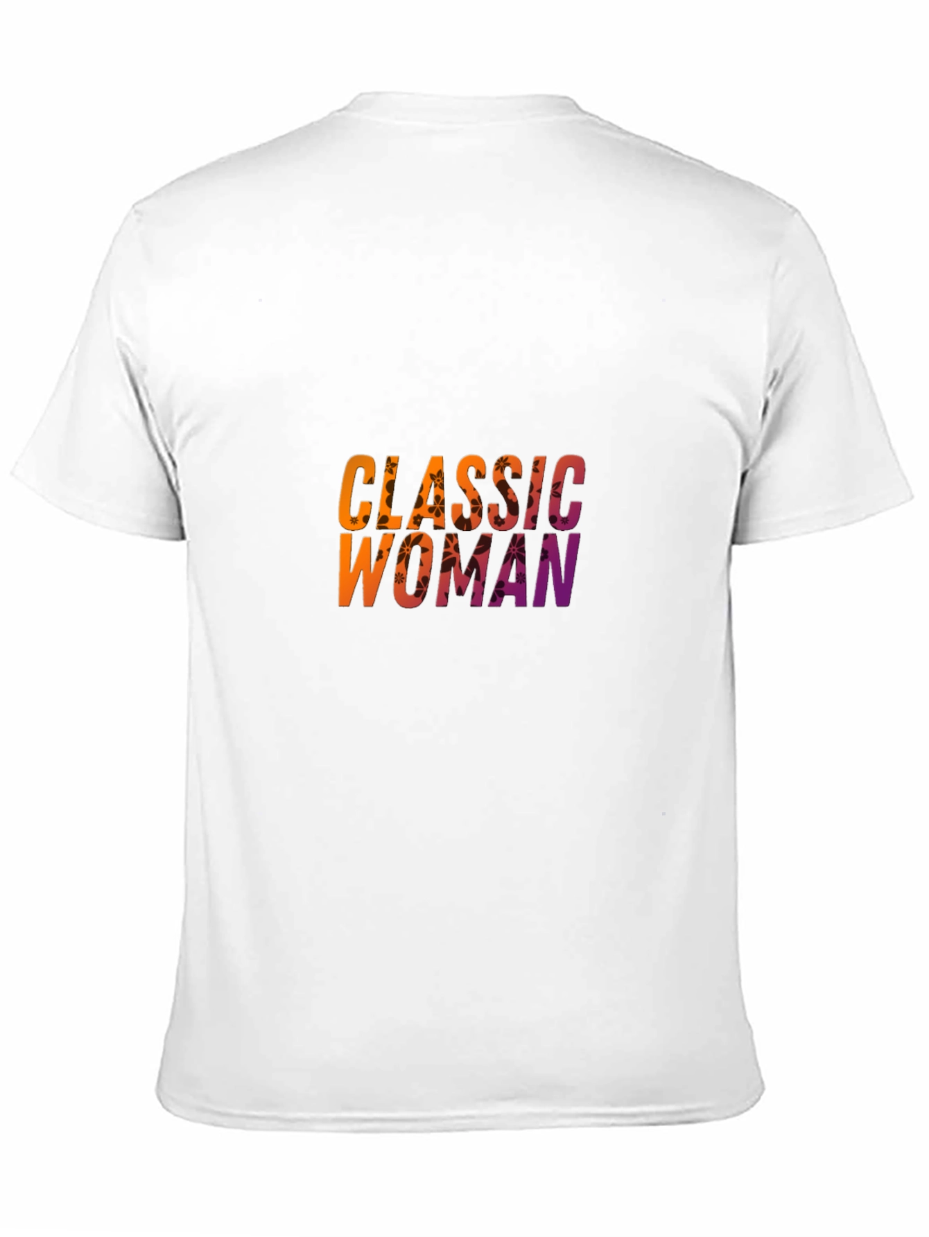 Classic Woman Graphic Print Black T-Shirt