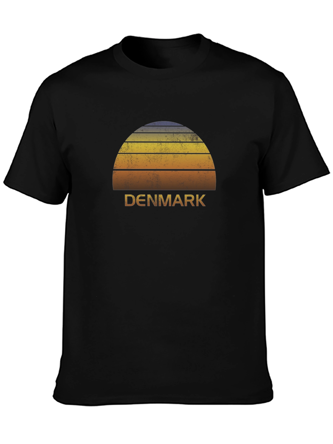 Denmark Sunset Graphic Tee - Retro Style