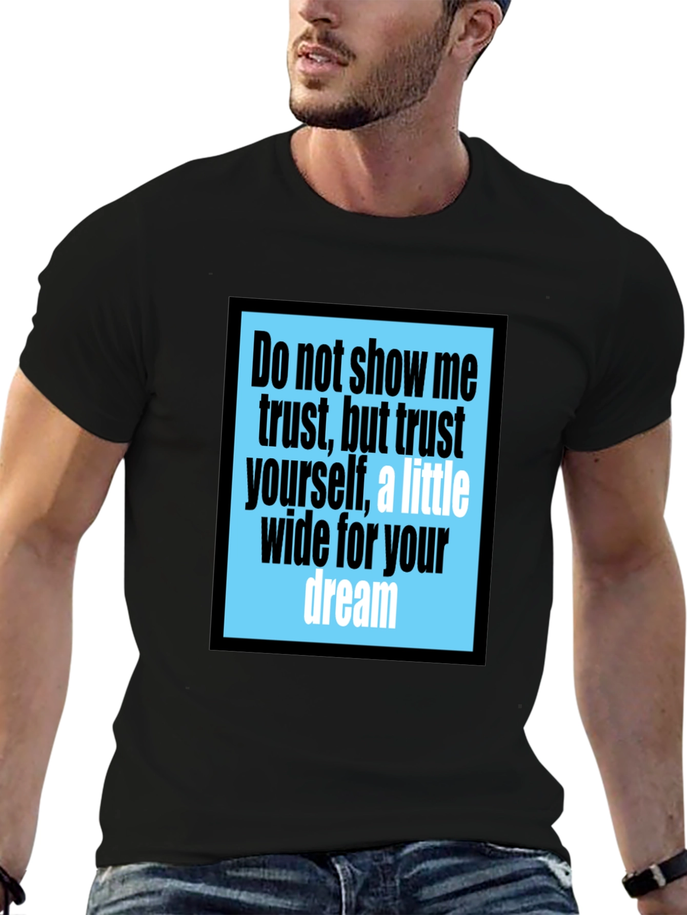 Trust Yourself Graphic Tee - Black