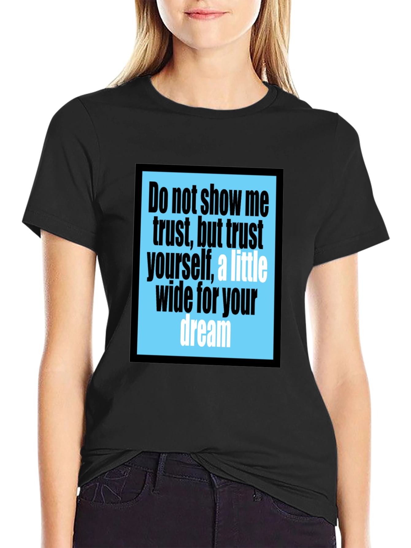 Trust Yourself Graphic Tee - Black