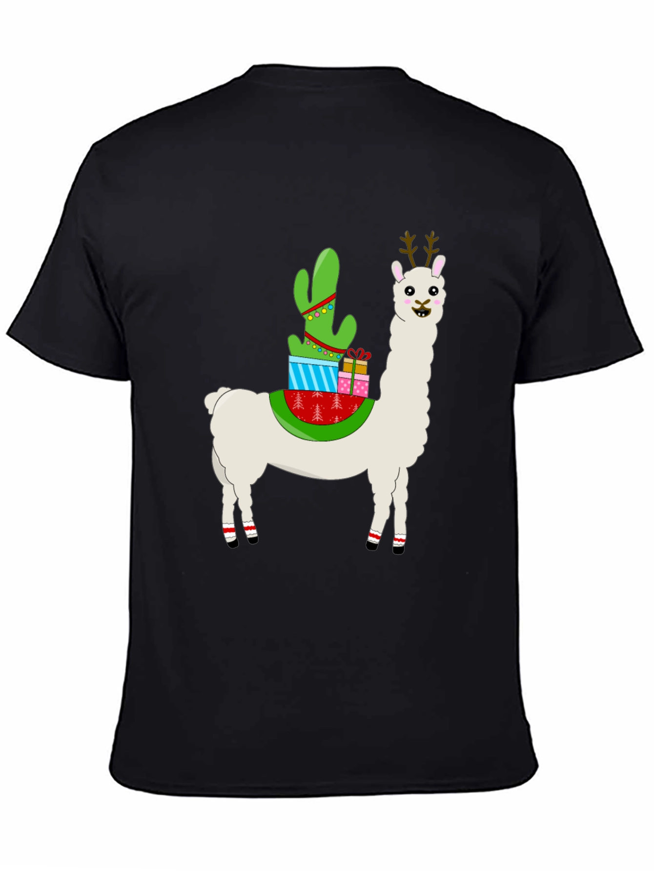 Christmas Llama Cactus Gift T-Shirt