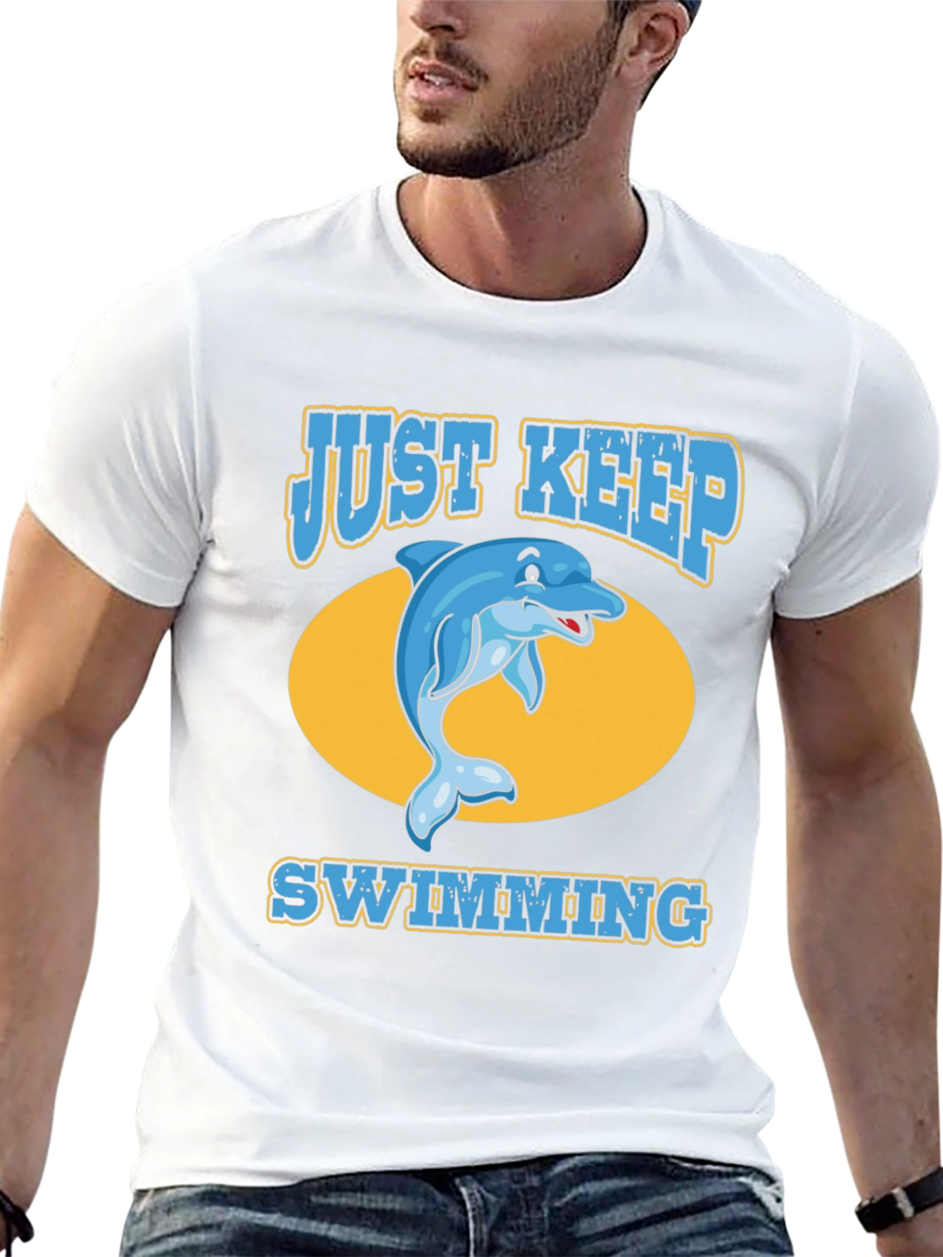 Just Keep Swimming Dolphin T-Shirt