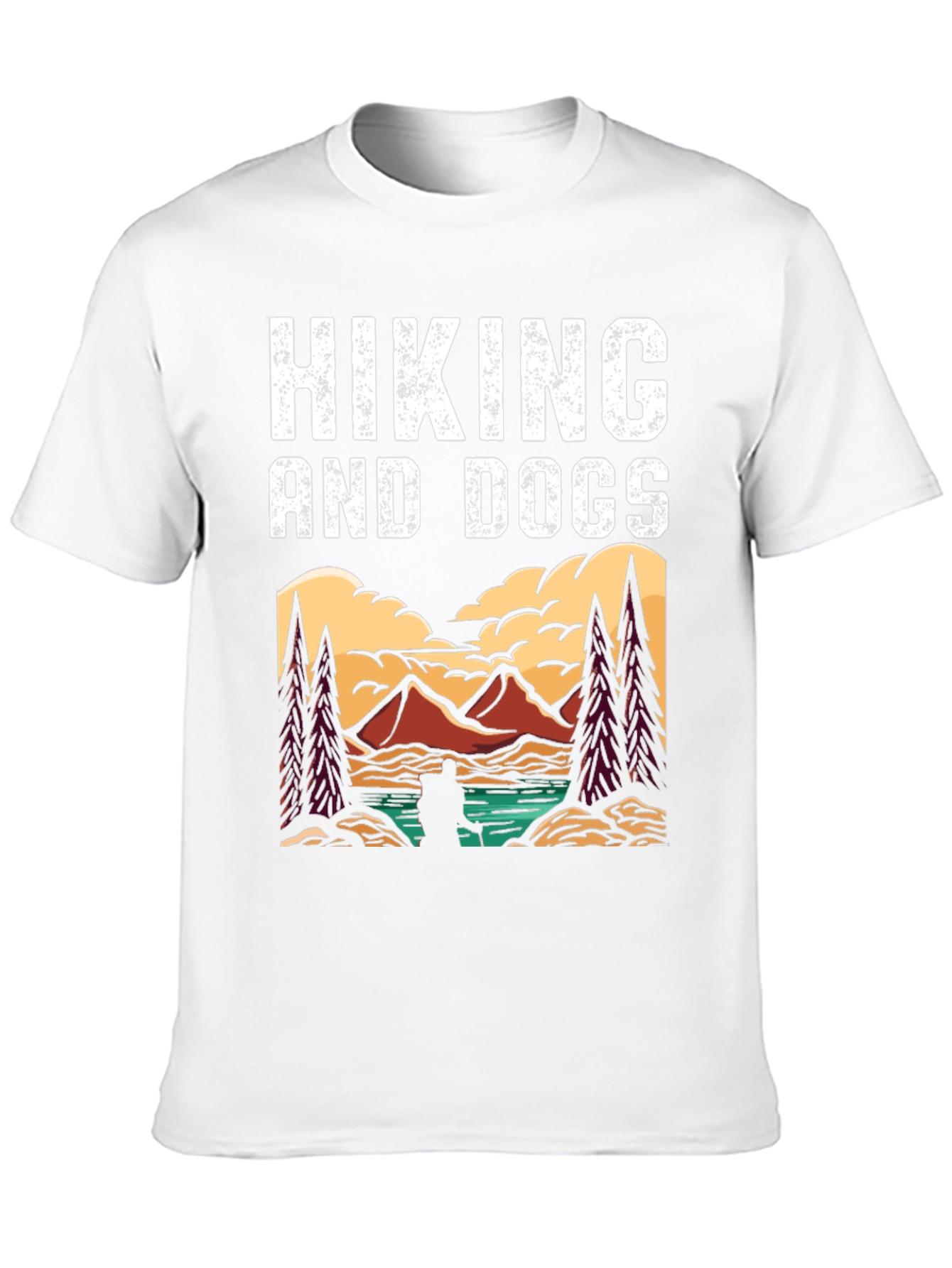 Hiking and Dogs Graphic T-Shirt