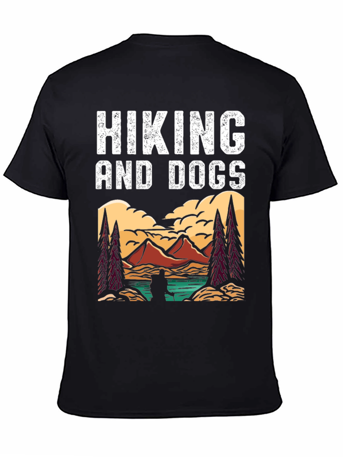 Hiking and Dogs Graphic T-Shirt