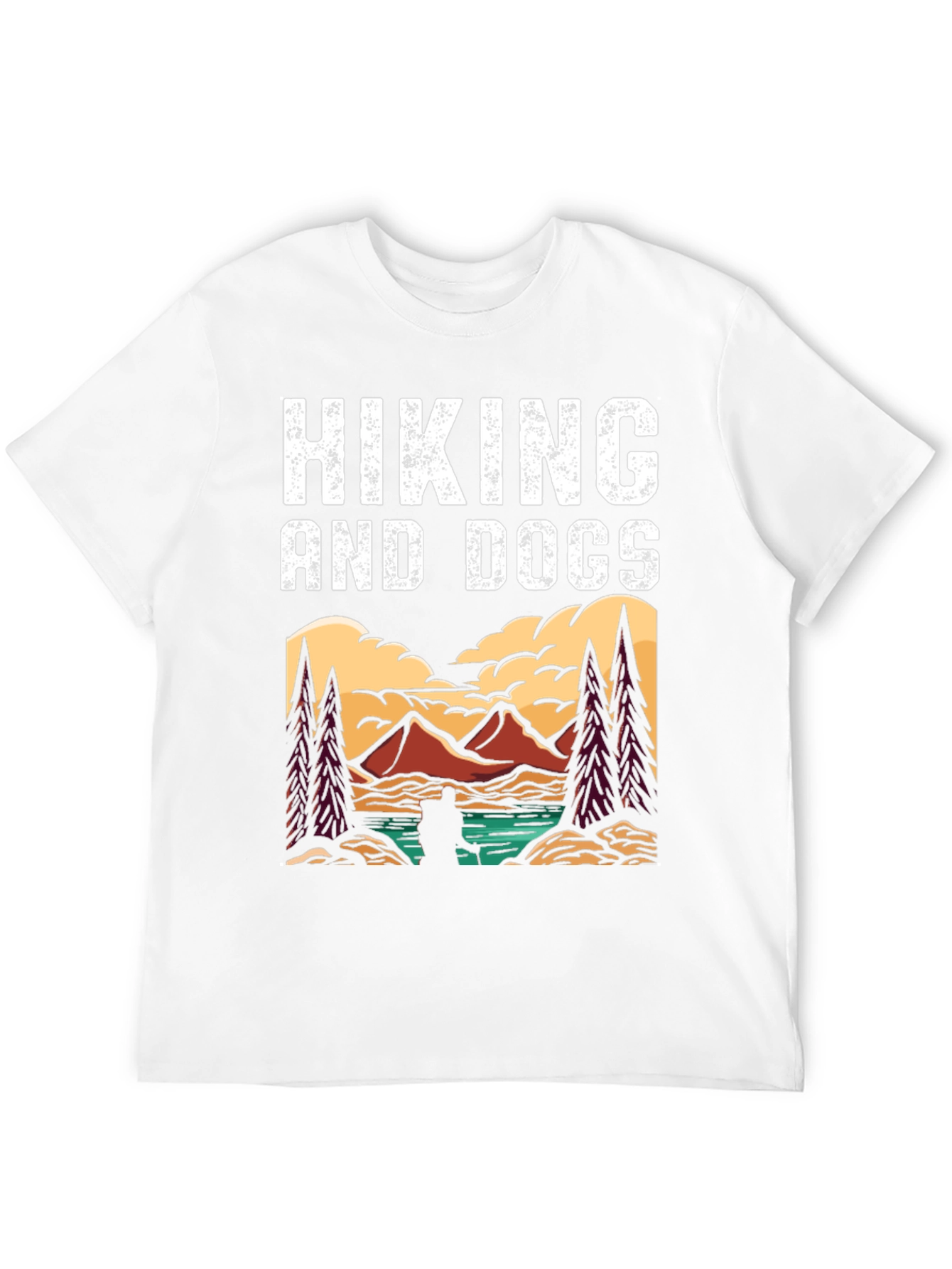 Hiking and Dogs Graphic T-Shirt
