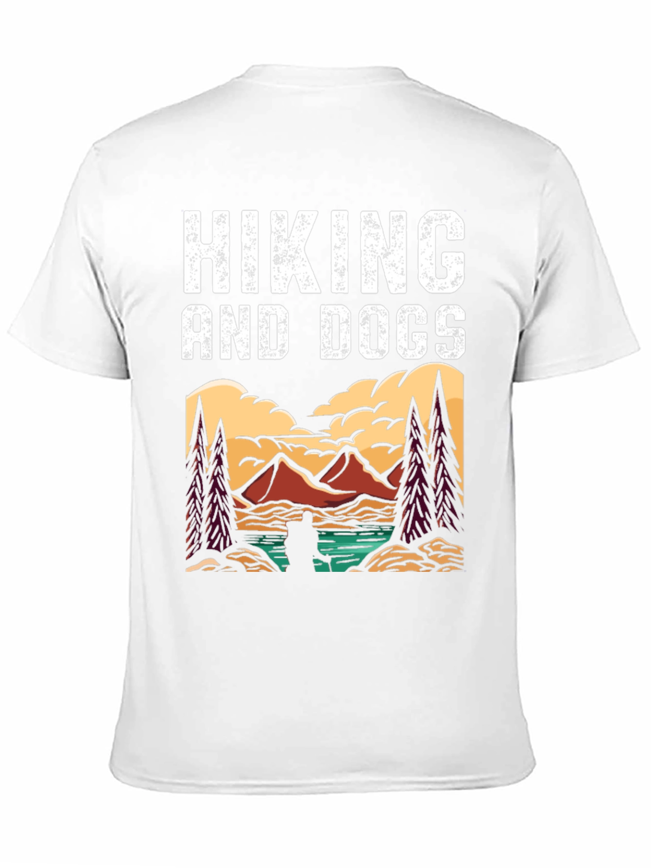 Hiking and Dogs Graphic T-Shirt